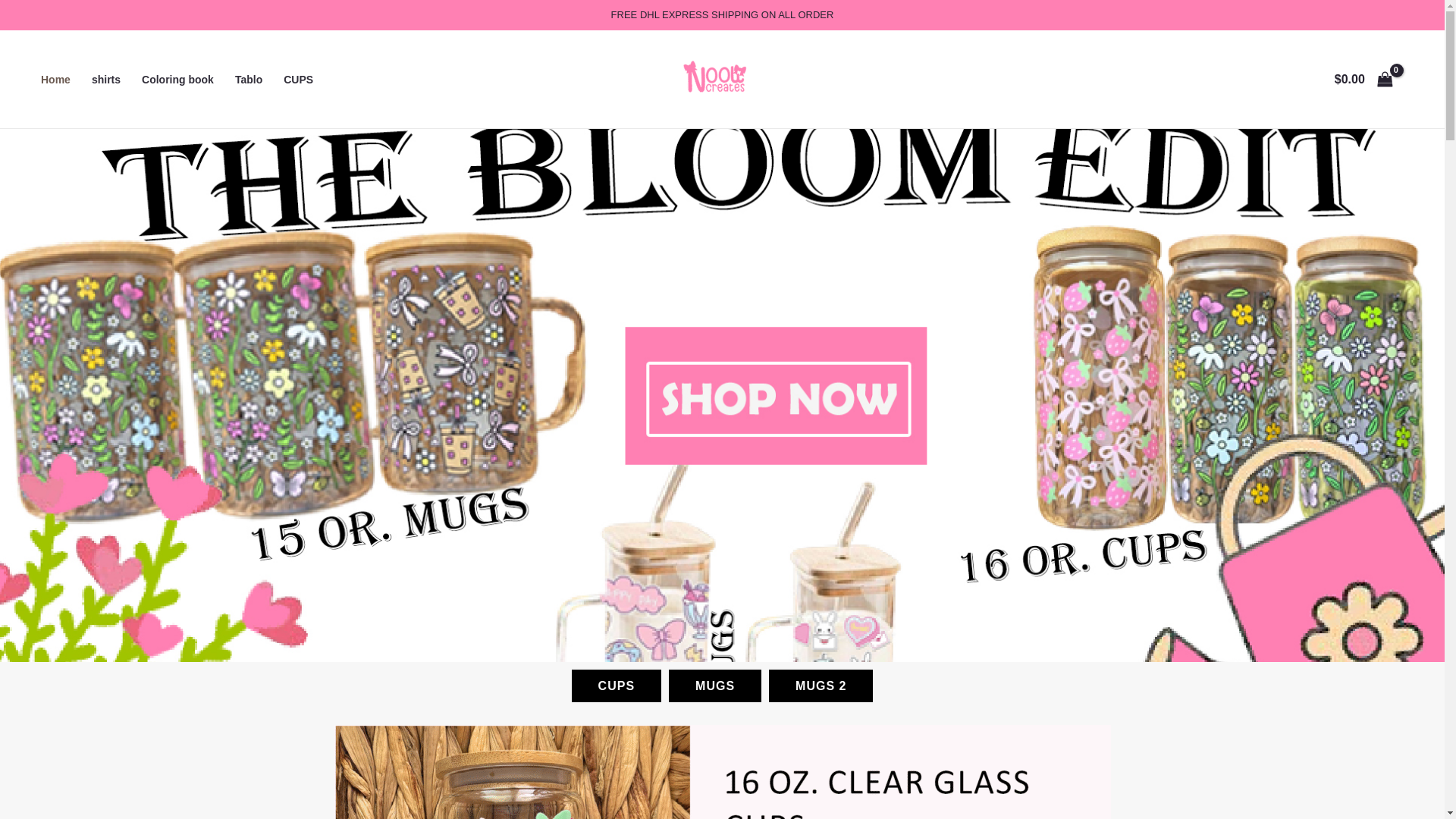 website screenshot of https://noolicreats.shop/