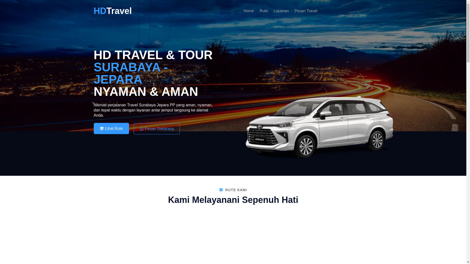 website screenshot of https://hdtravel.web.id/