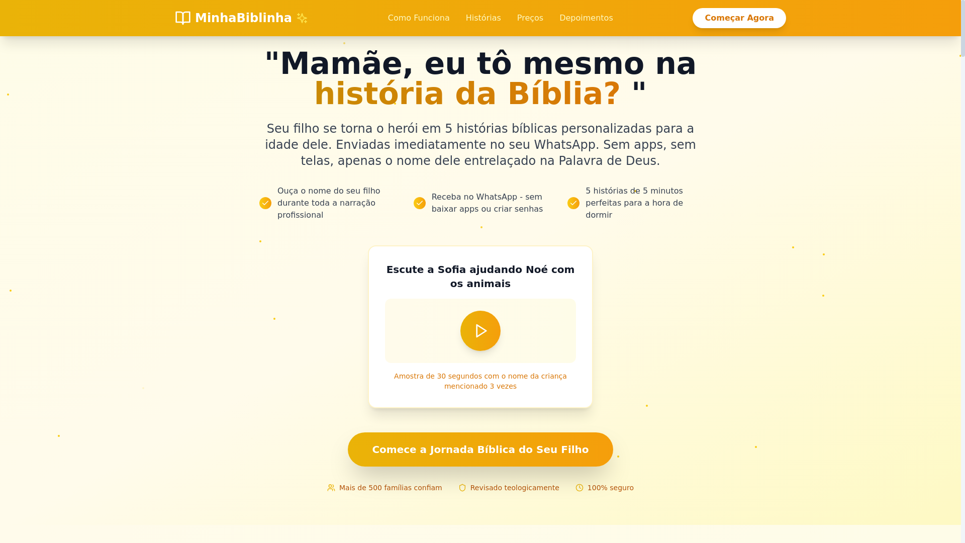 website screenshot of https://minhabiblinha-web.pages.dev/