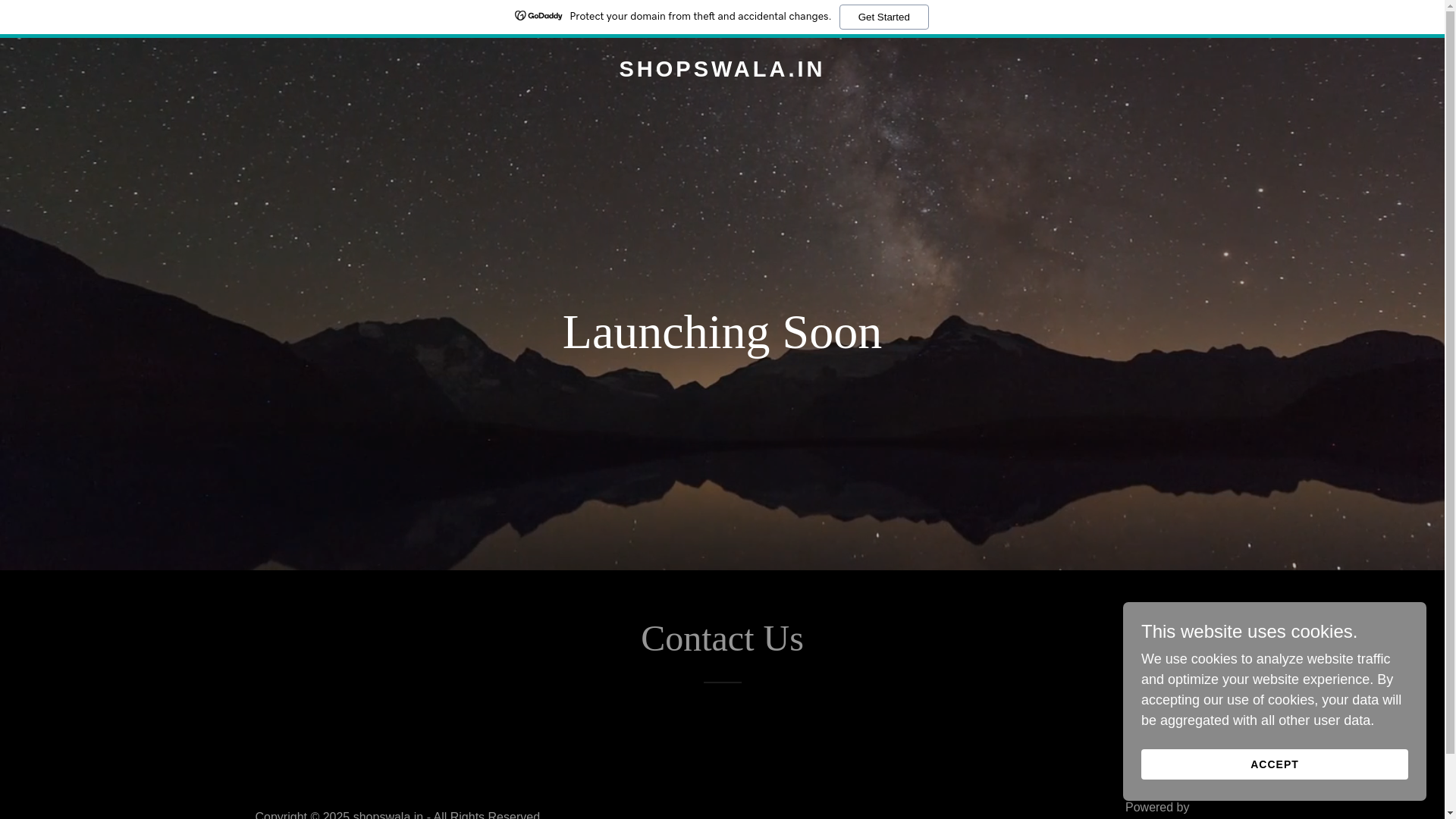 website screenshot of https://shopswala.in/