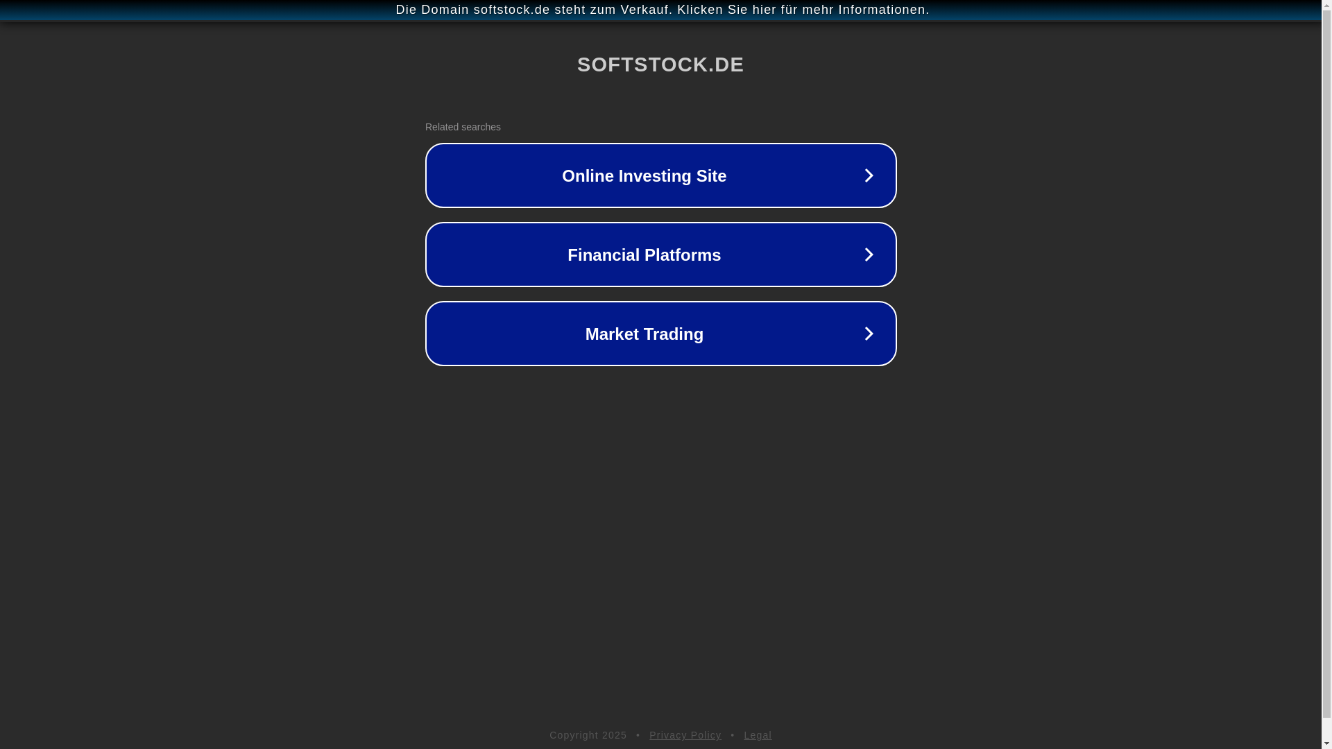 website screenshot of https://softstock.de/
