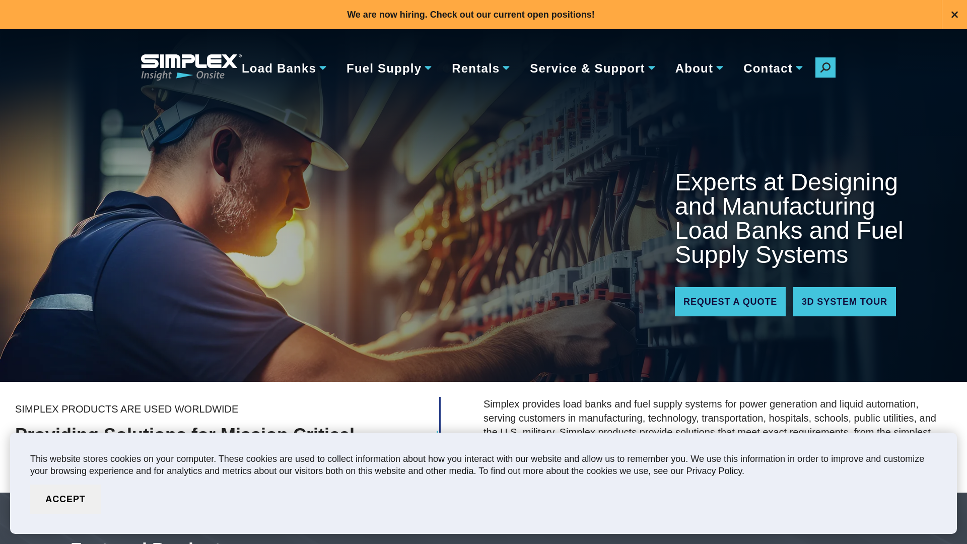 website screenshot of https://simplexload.com/