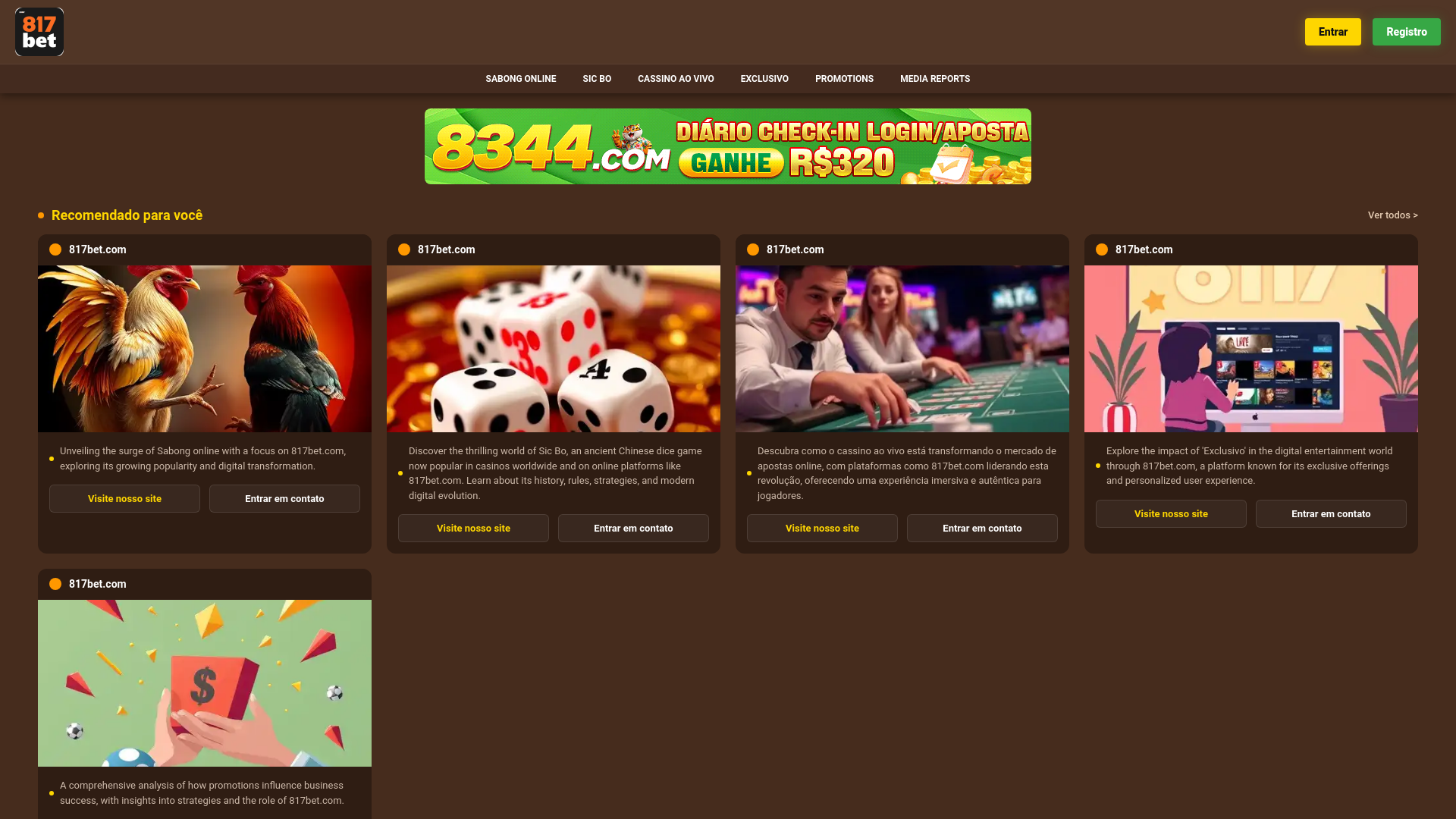 website screenshot of https://817betr.com