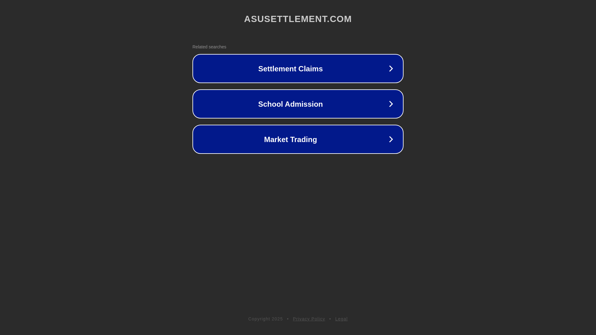 website screenshot of https://asusettlement.com/