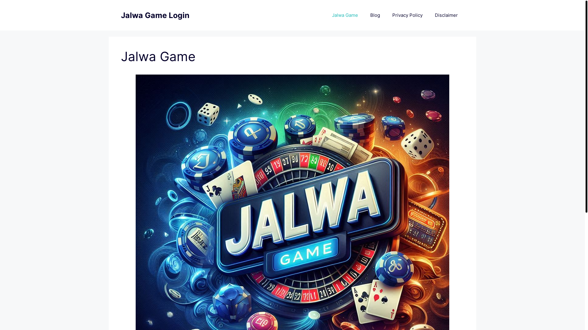 website screenshot of https://jalwaagames2.in/