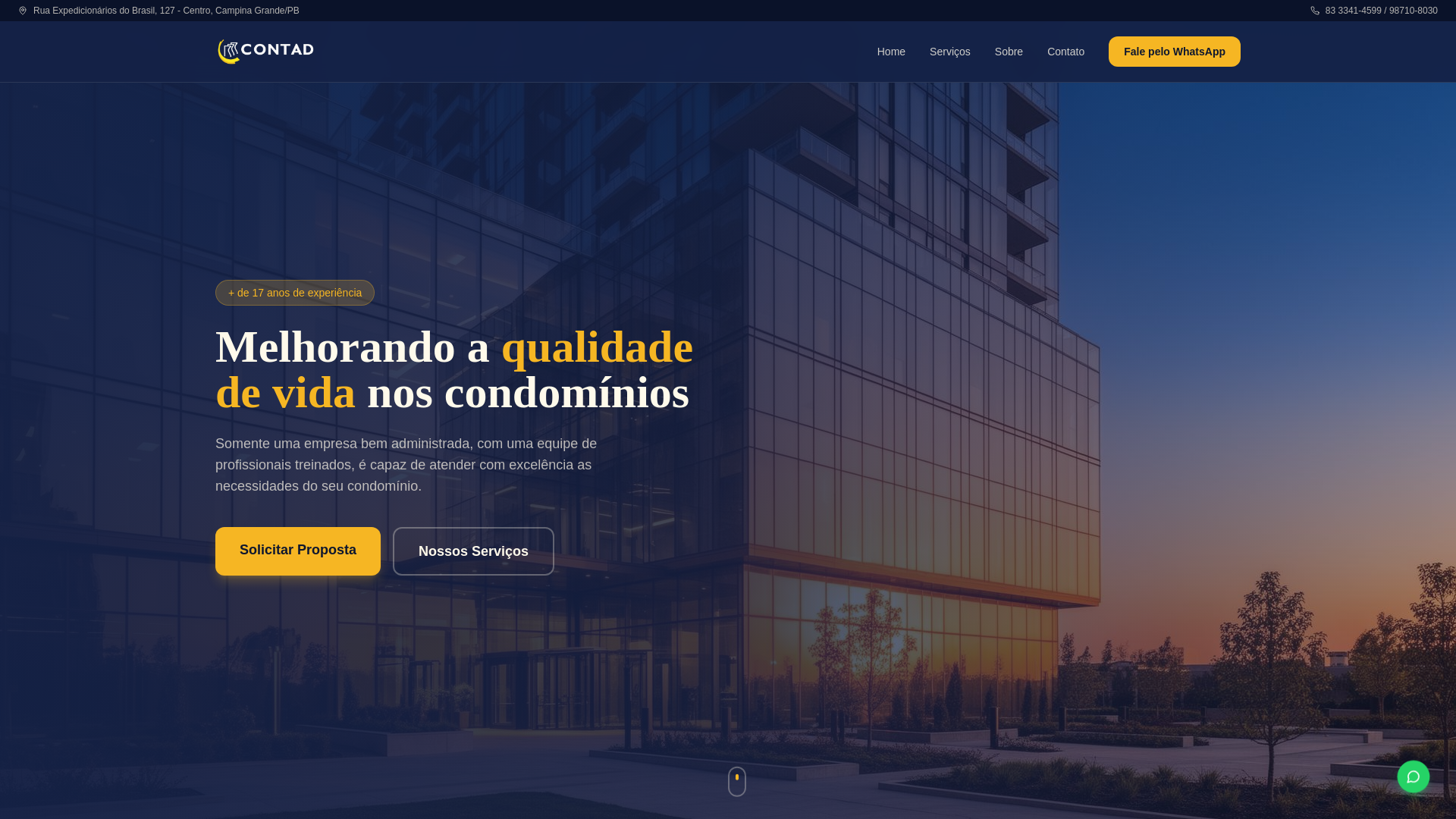 website screenshot of https://contad.pages.dev/