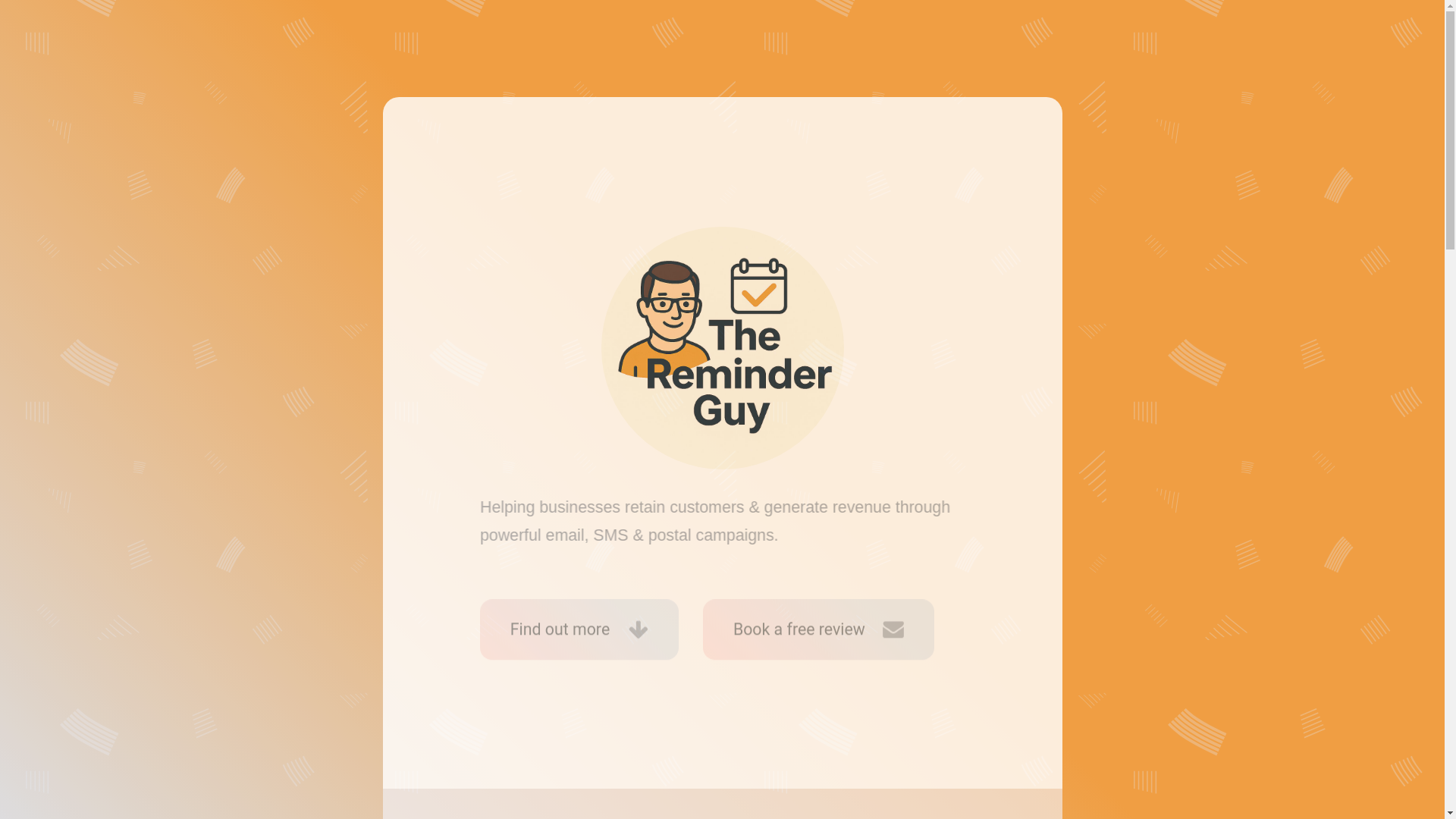 website screenshot of https://thereminderguy.co.uk/