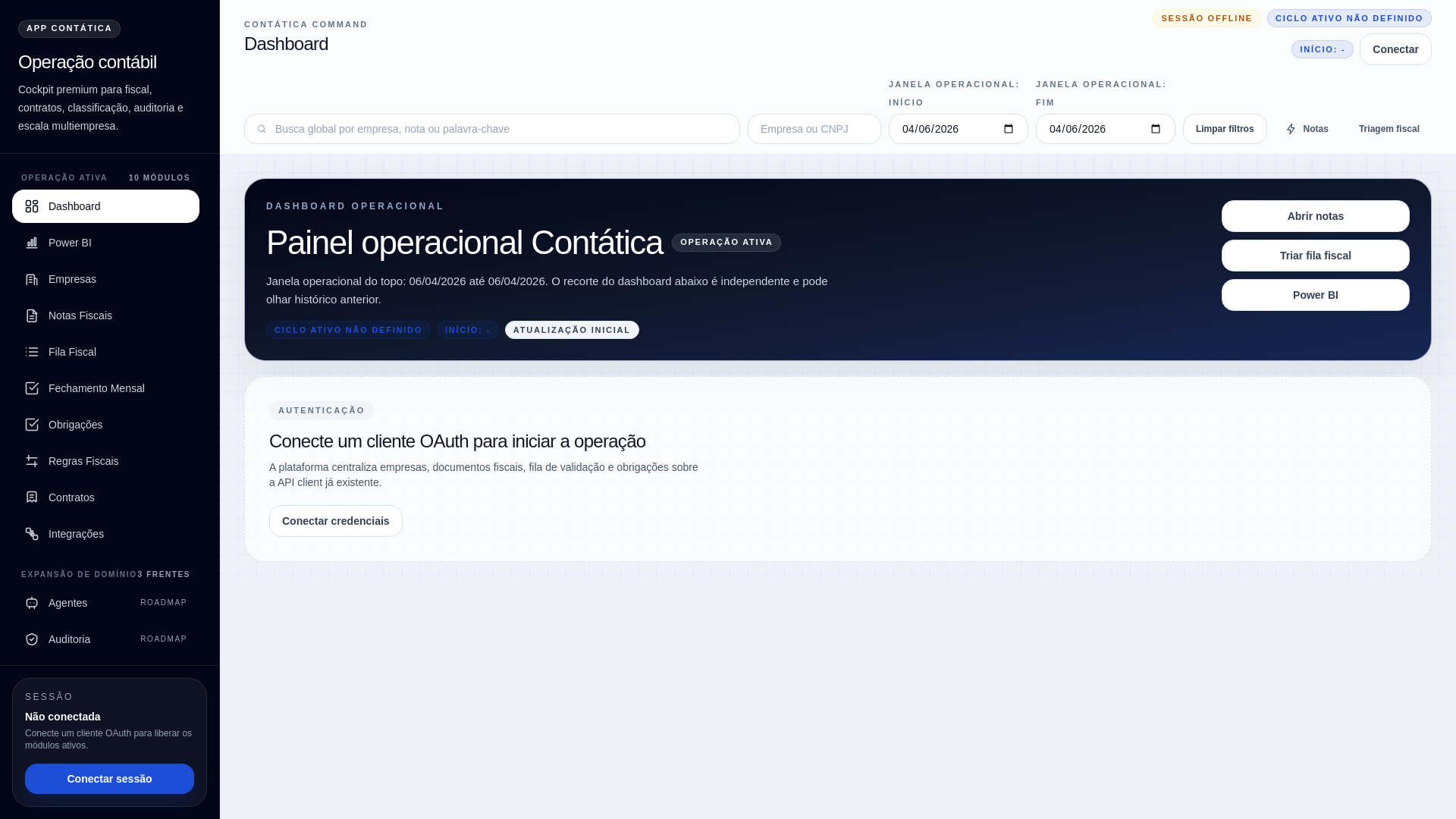 website screenshot of https://contatica-fiscal.pages.dev/