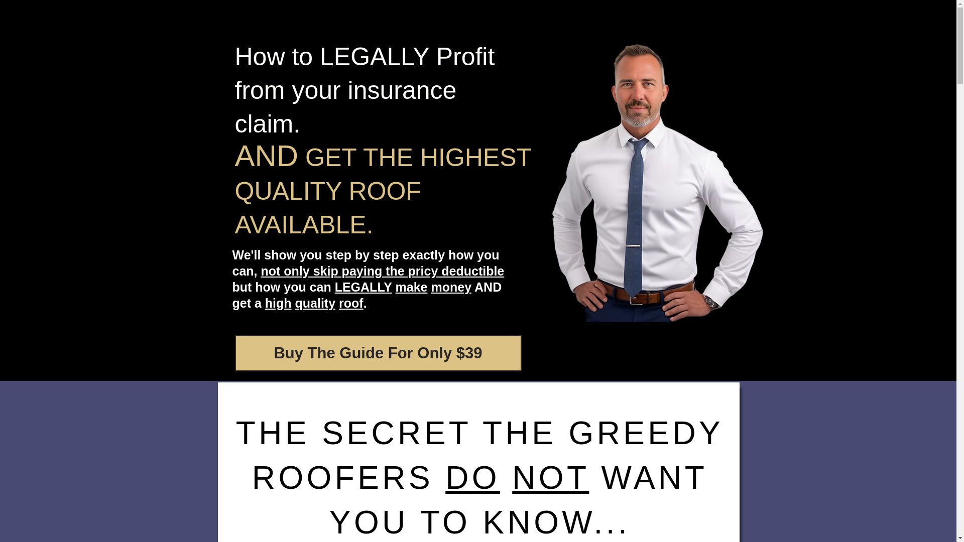website screenshot of https://roofinsuranceguide.com/