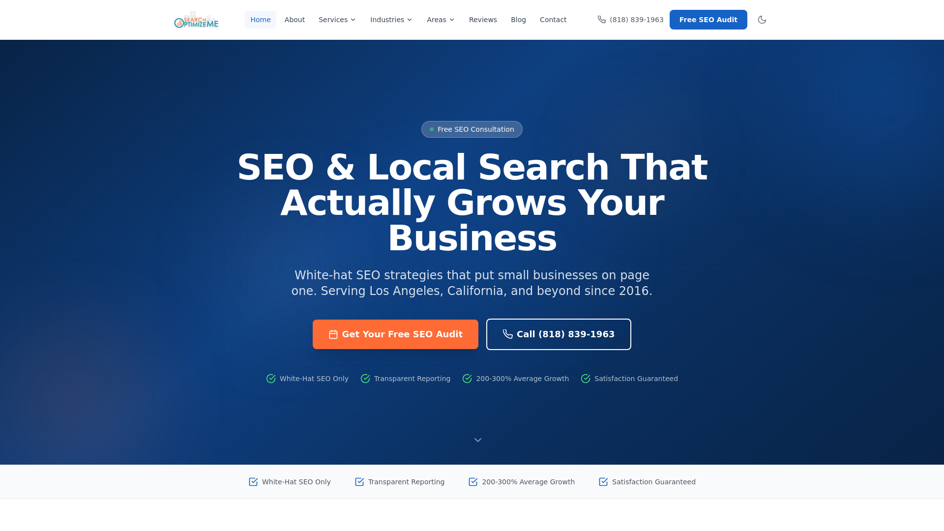 website screenshot of https://searchoptimizeme.pages.dev/