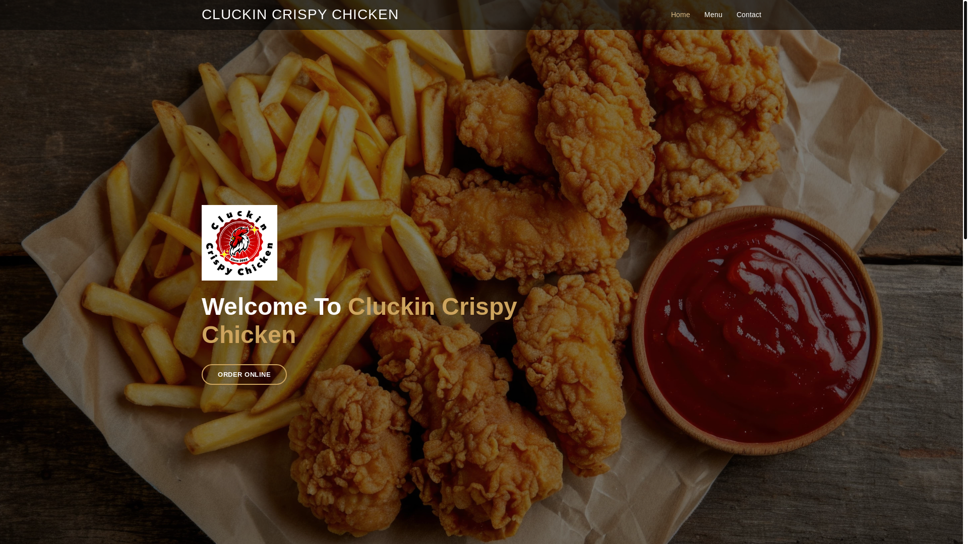 website screenshot of https://cluckincrispychicken.co.uk/