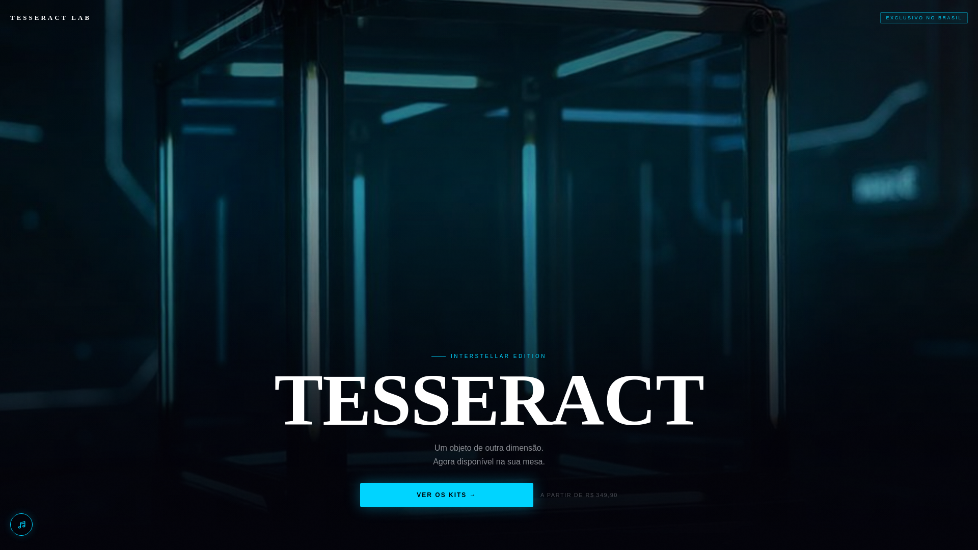 website screenshot of https://tesseractlab.com.br/