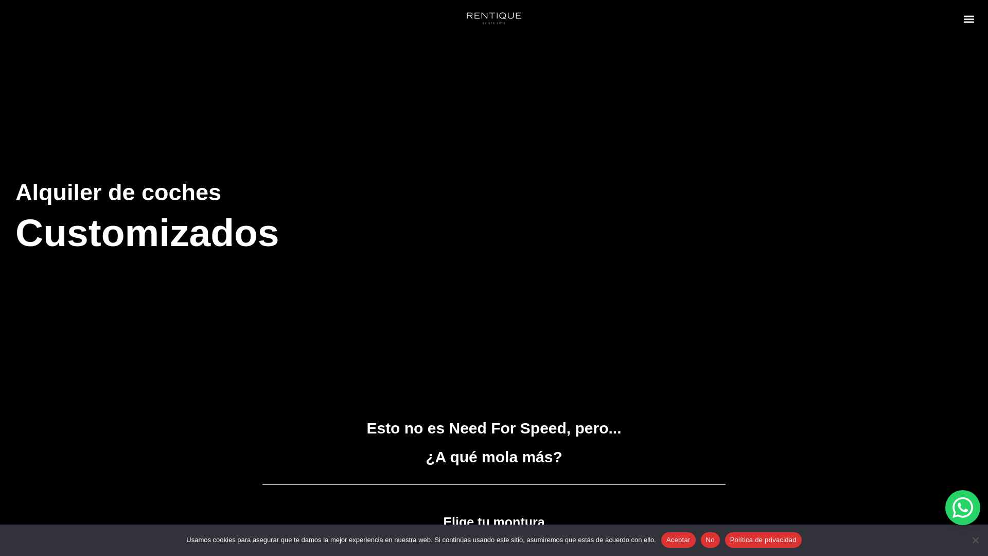 website screenshot of https://rentique.club