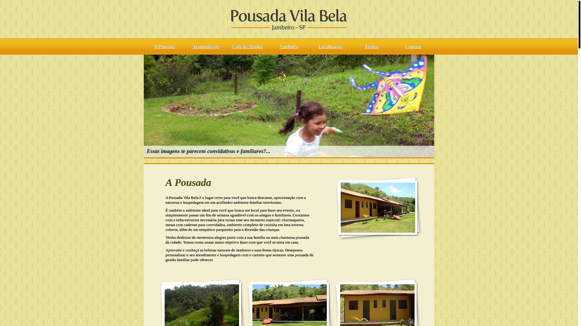 website screenshot of https://pousadavilabela.pages.dev/