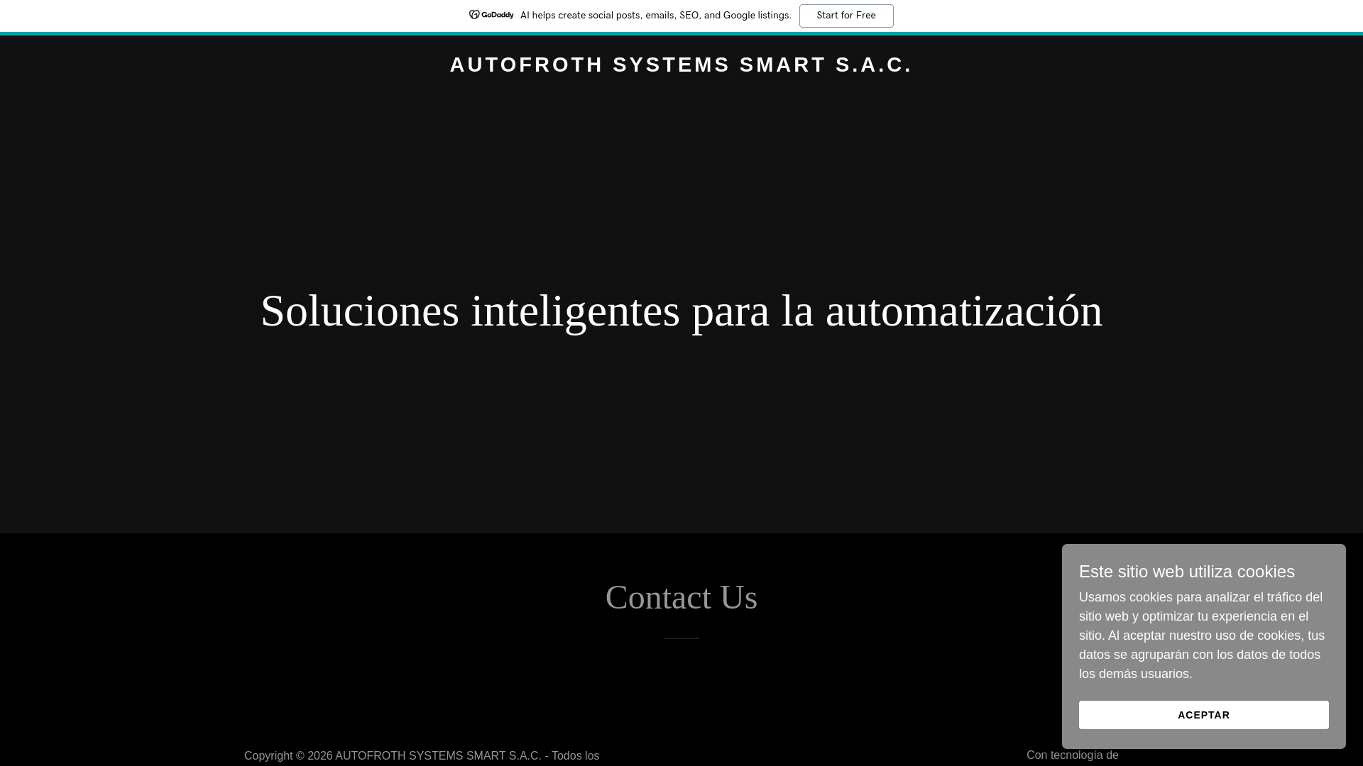 website screenshot of https://autofroth.com.pe/