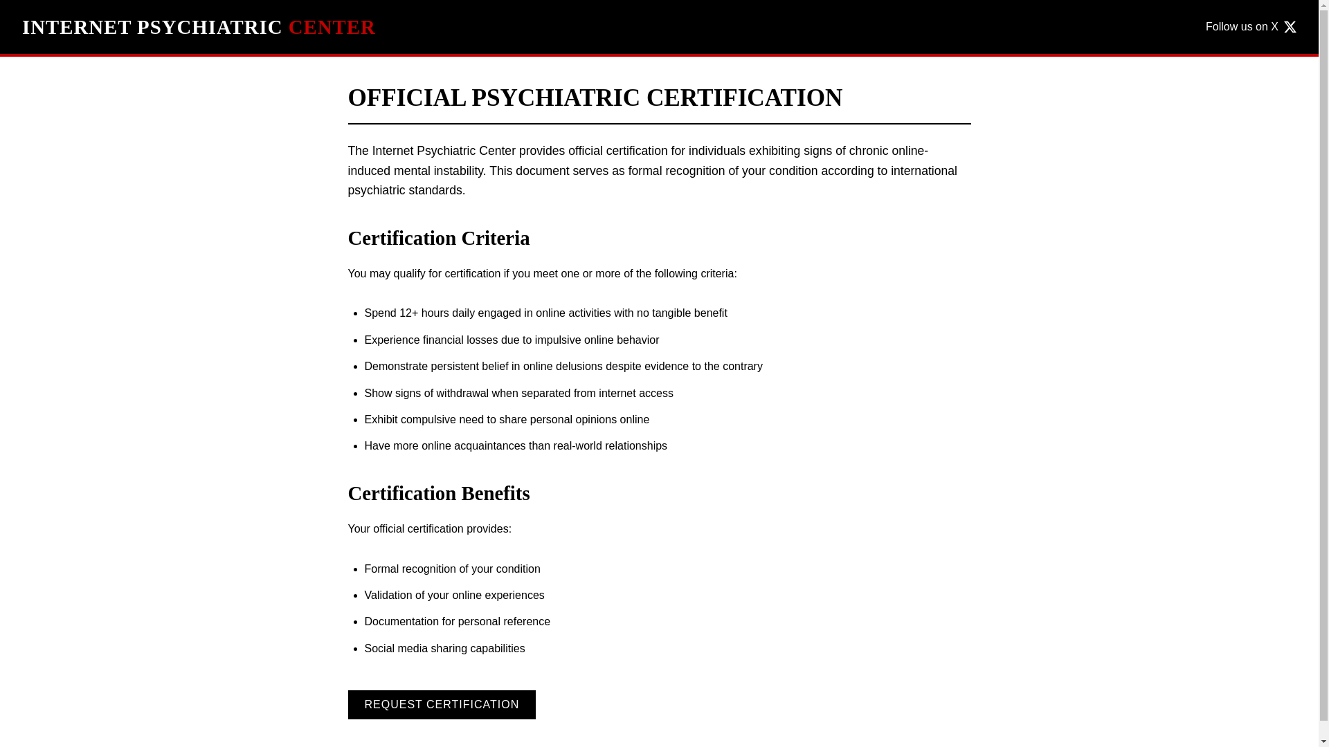 website screenshot of https://psychiatriccentre.fun/