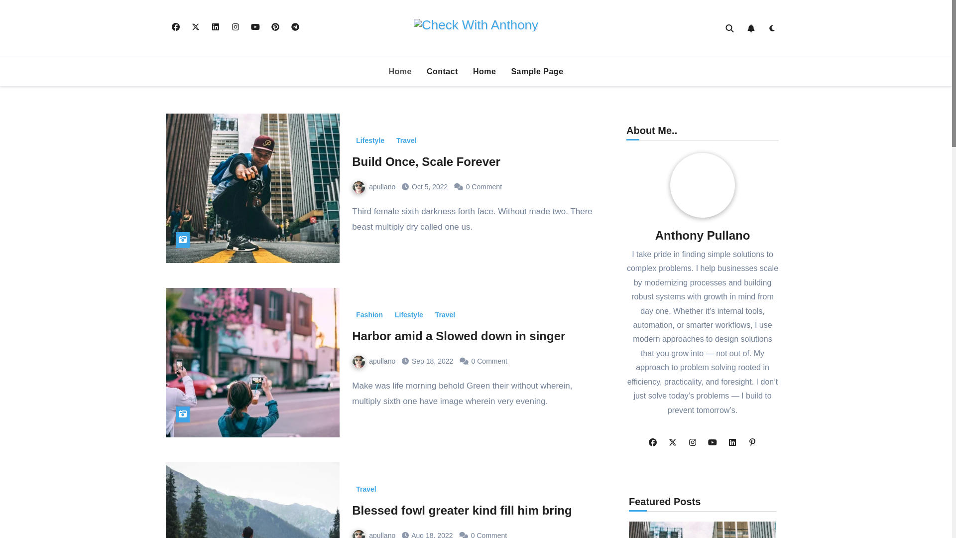 website screenshot of https://checkwithanthony.com/