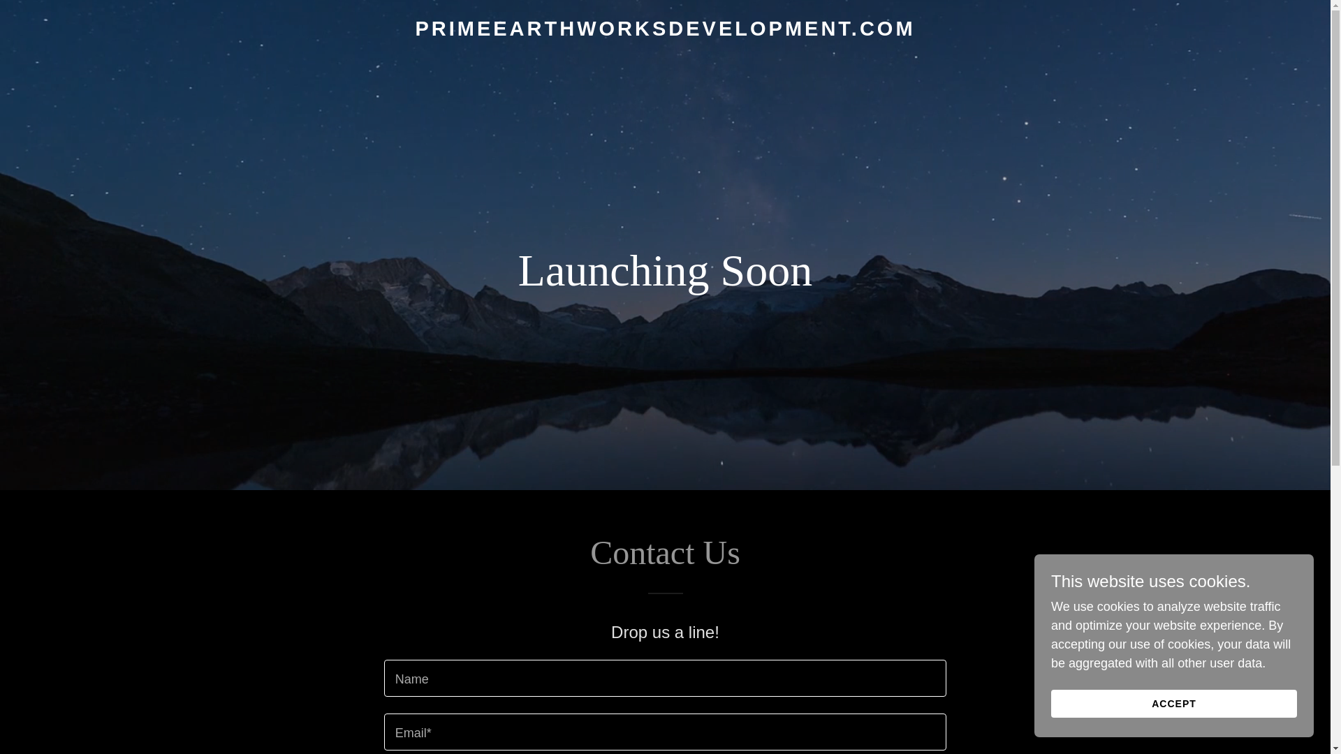 website screenshot of https://primeearthworksdevelopment.com/