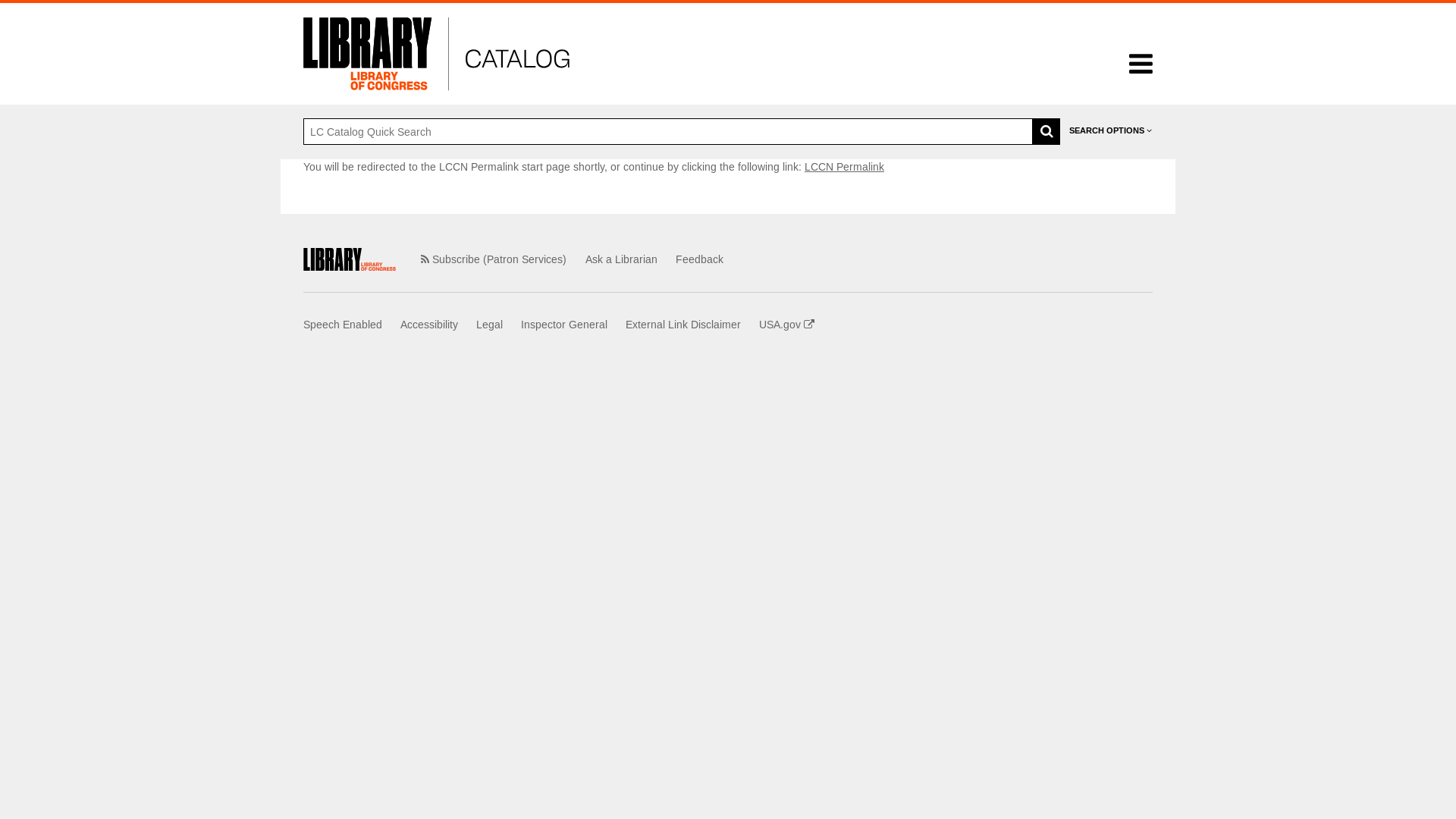 website screenshot of https://lccn.loc.gov/