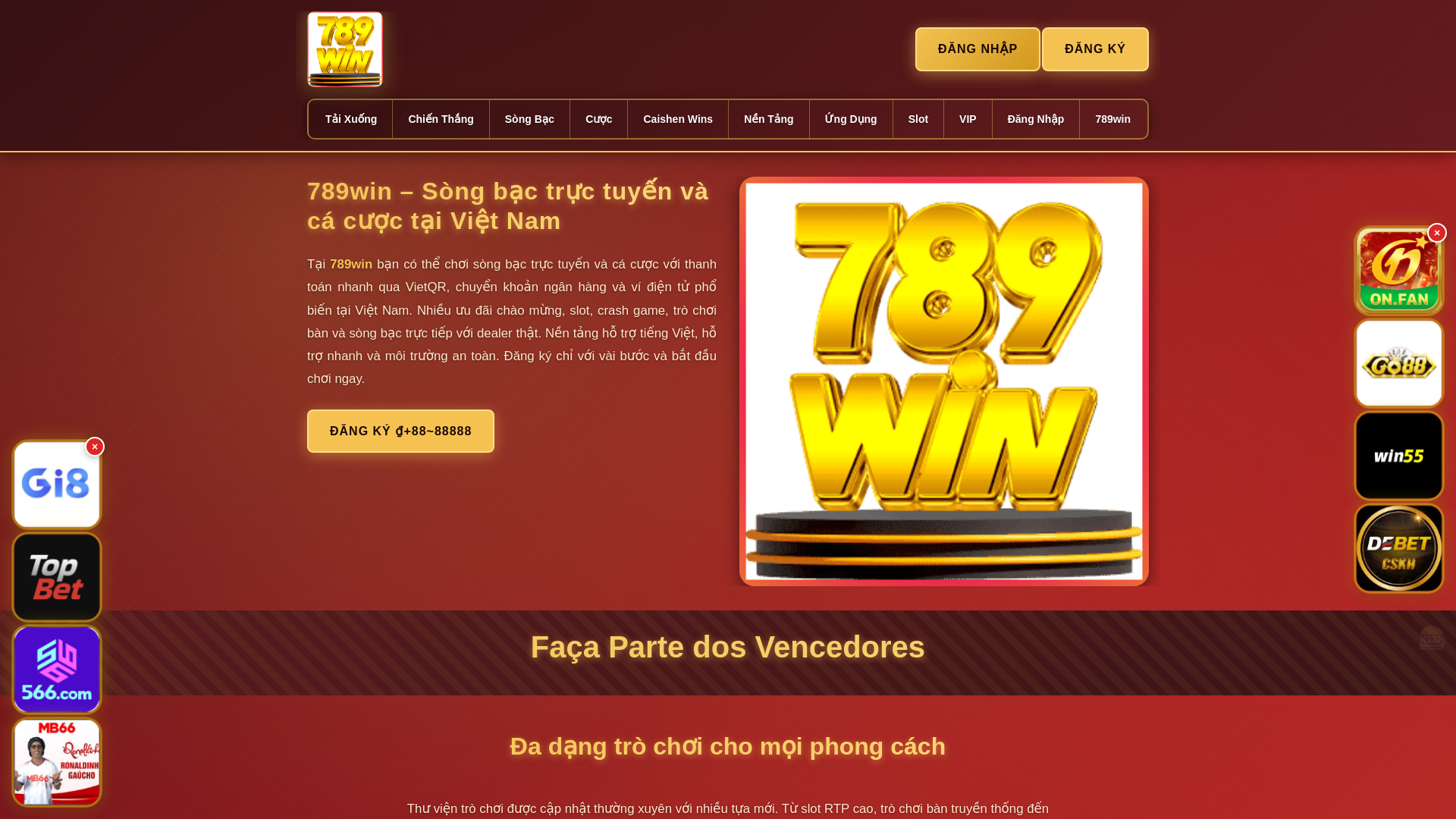 website screenshot of https://789winhai.com/