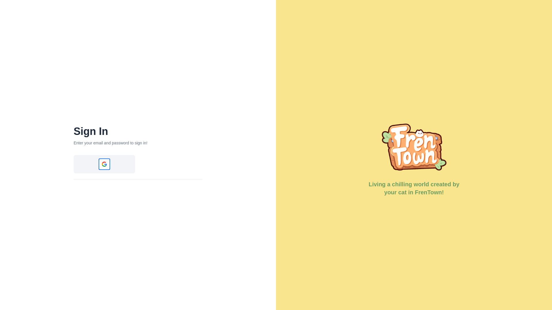 website screenshot of https://fren-town-dashboard.pages.dev/