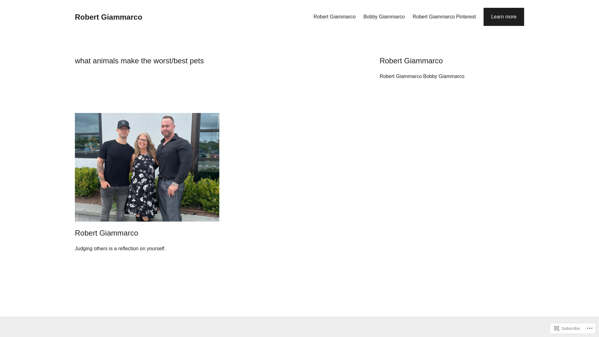 website screenshot of https://robertgiammarco.com