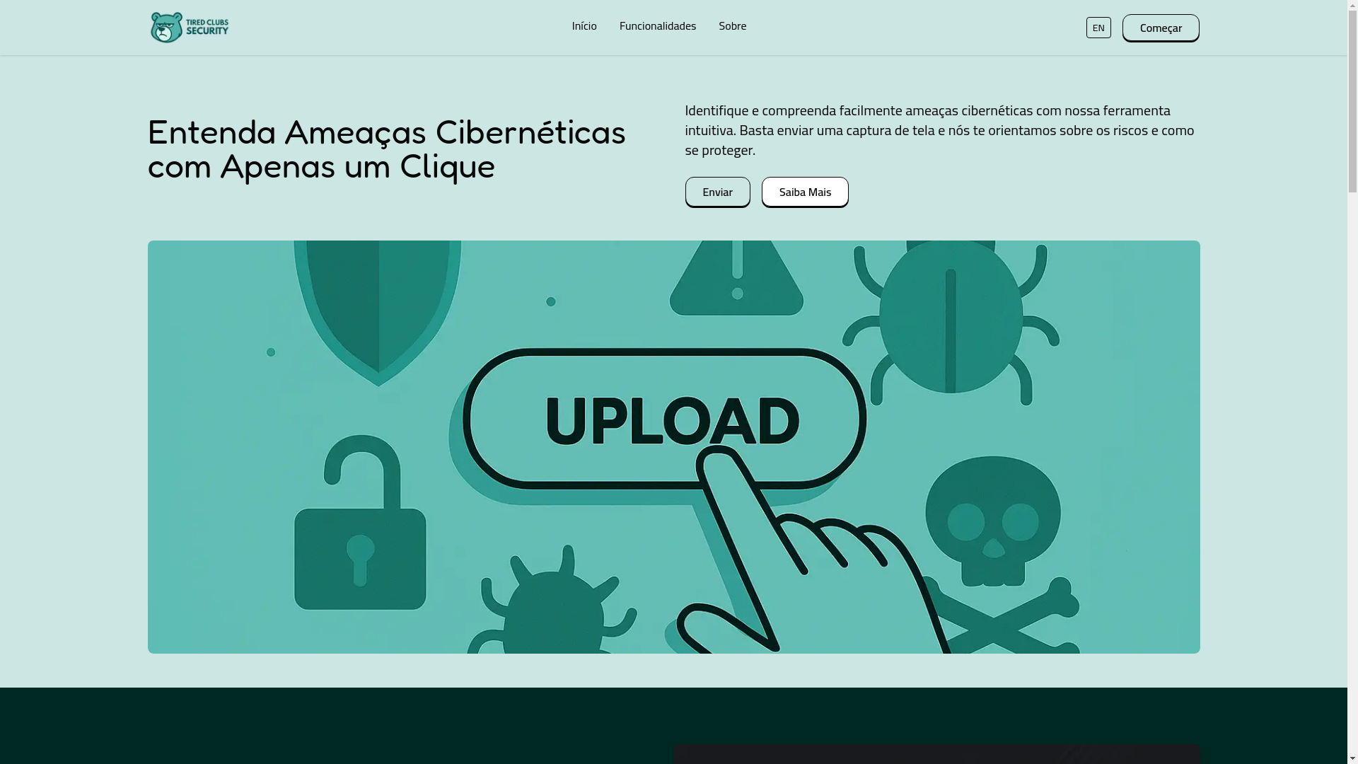 website screenshot of https://tcsecurity.com.br/