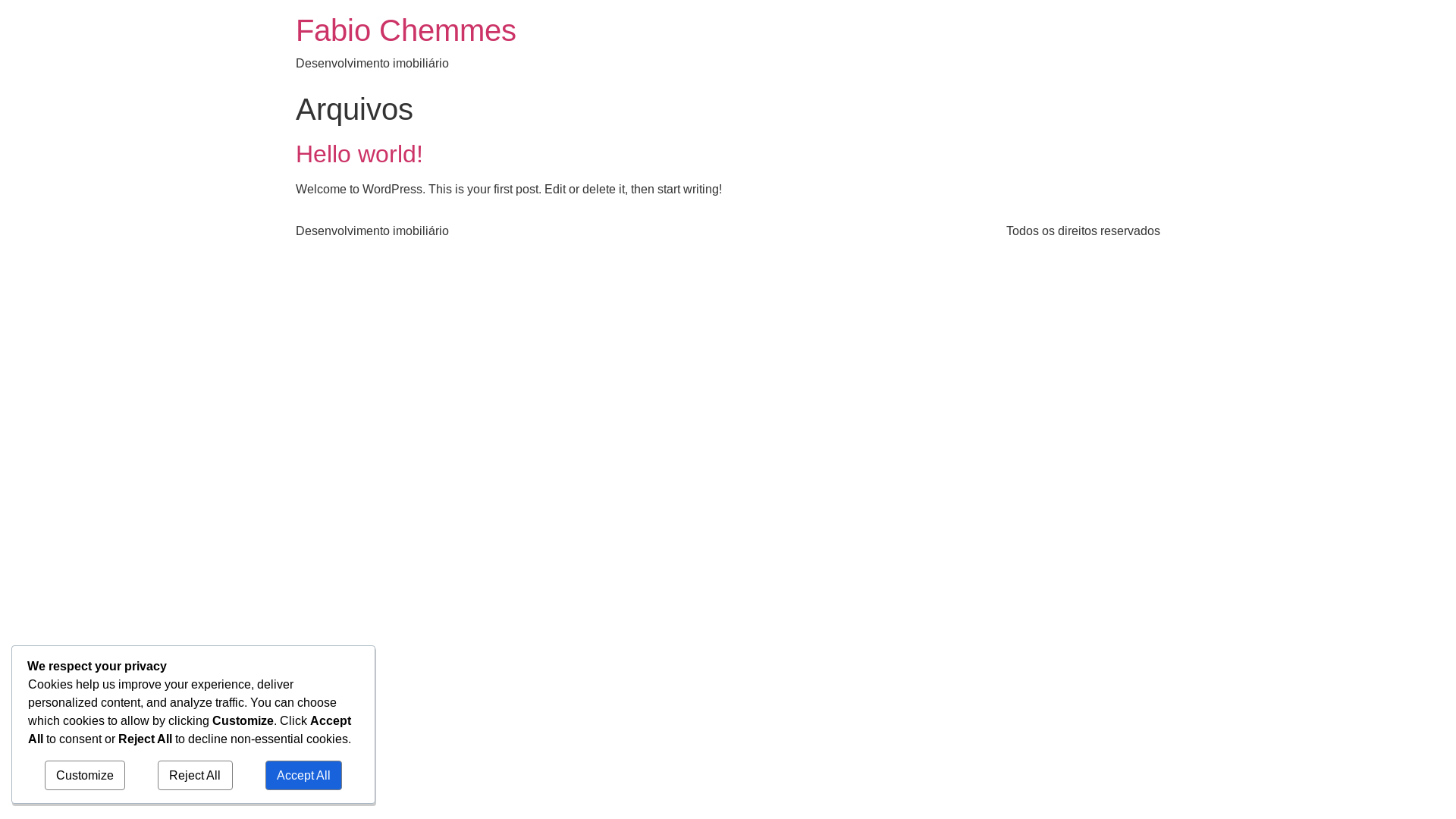 website screenshot of https://fabiochemmes.com.br/
