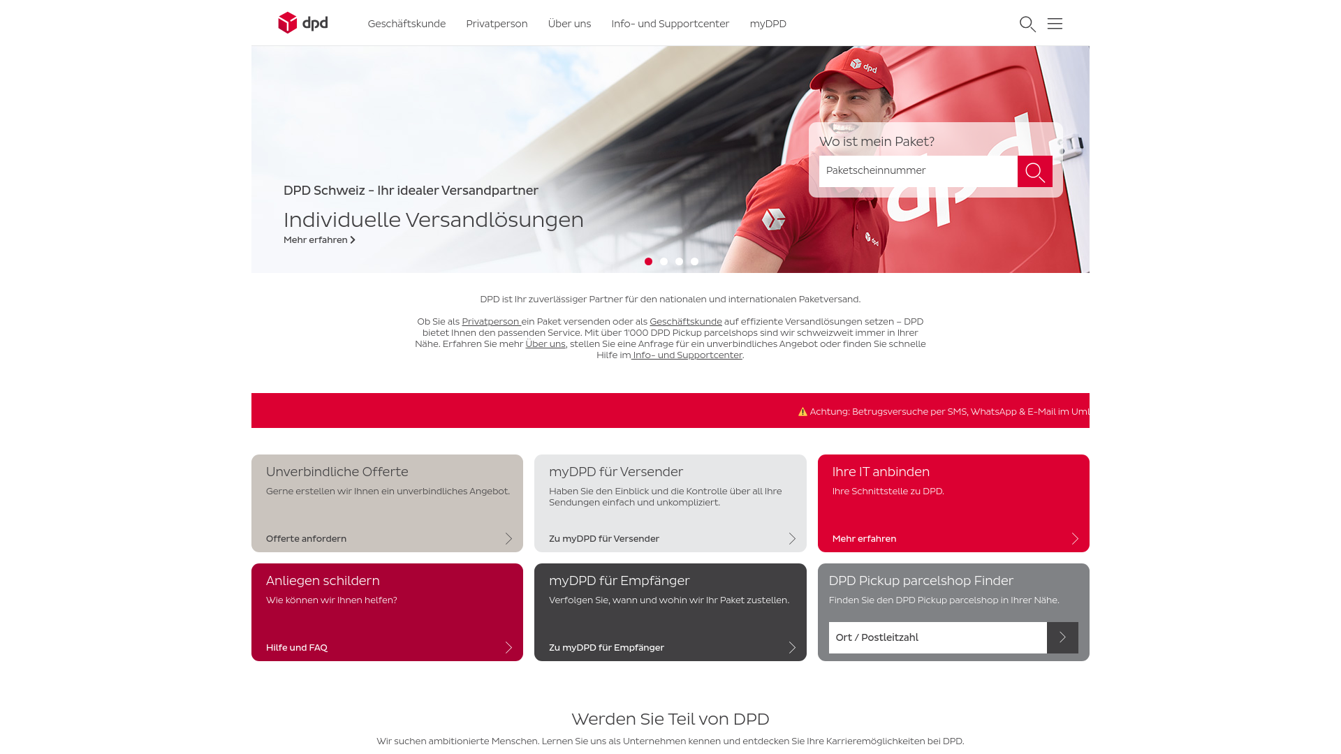 website screenshot of https://parcei-powers.space