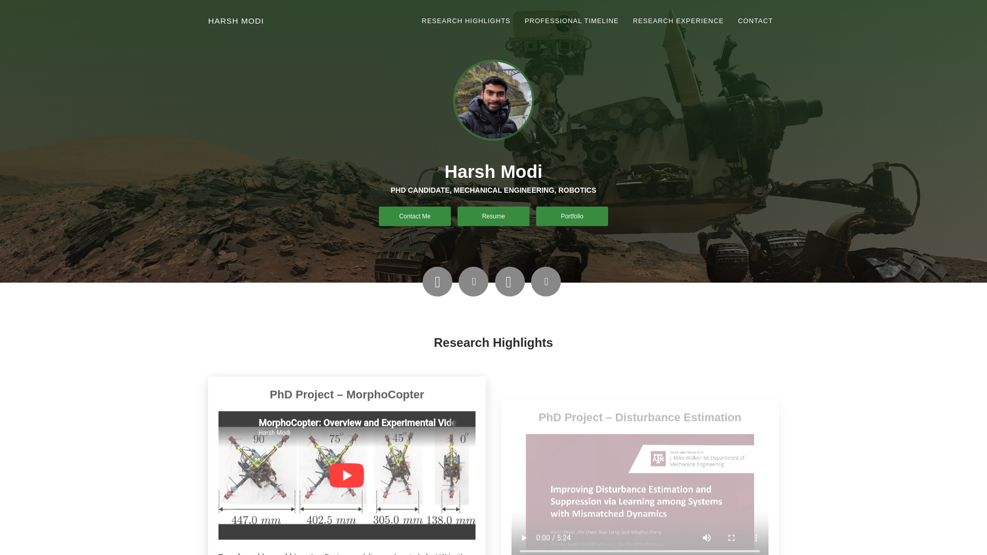 website screenshot of https://harshjmodi1996-github-io.pages.dev/