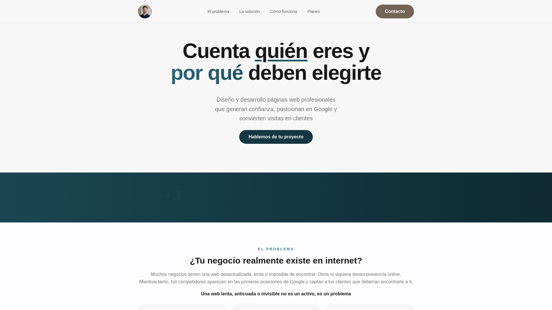 website screenshot of https://izancordobilla.es/