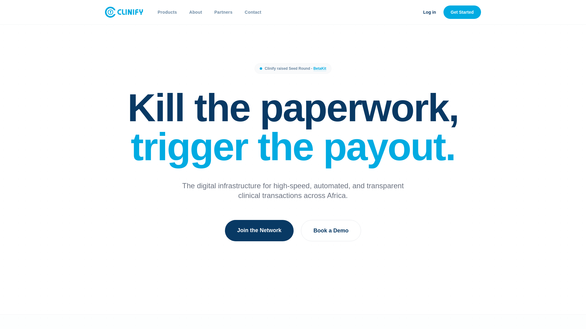 website screenshot of https://clinify-themes-2.pages.dev/