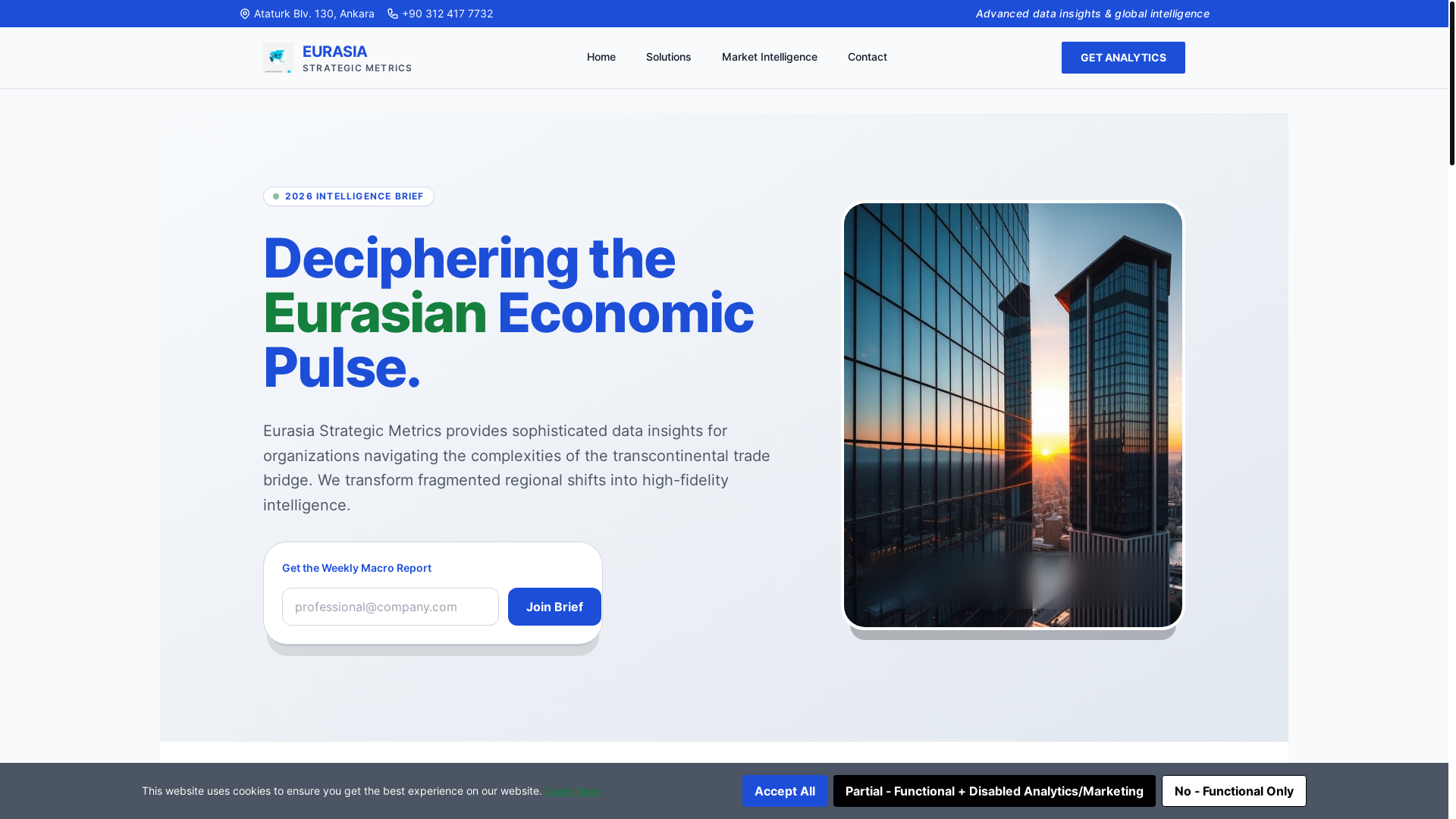 website screenshot of https://eurasiastrategicmetrics.digital/