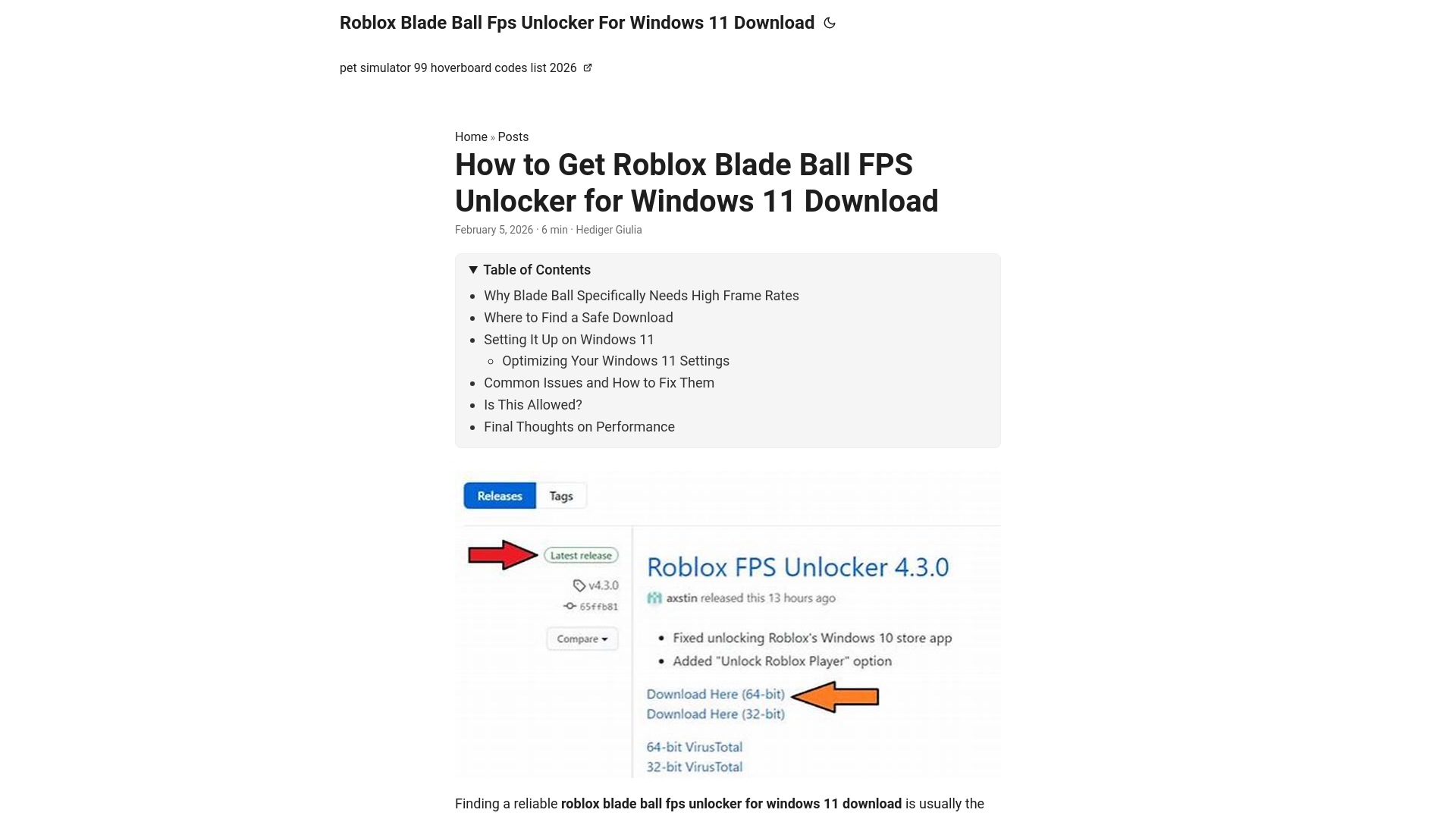 website screenshot of https://roblox-blade-ball-fps-unlocker-for-windows-11-download.pages.dev/