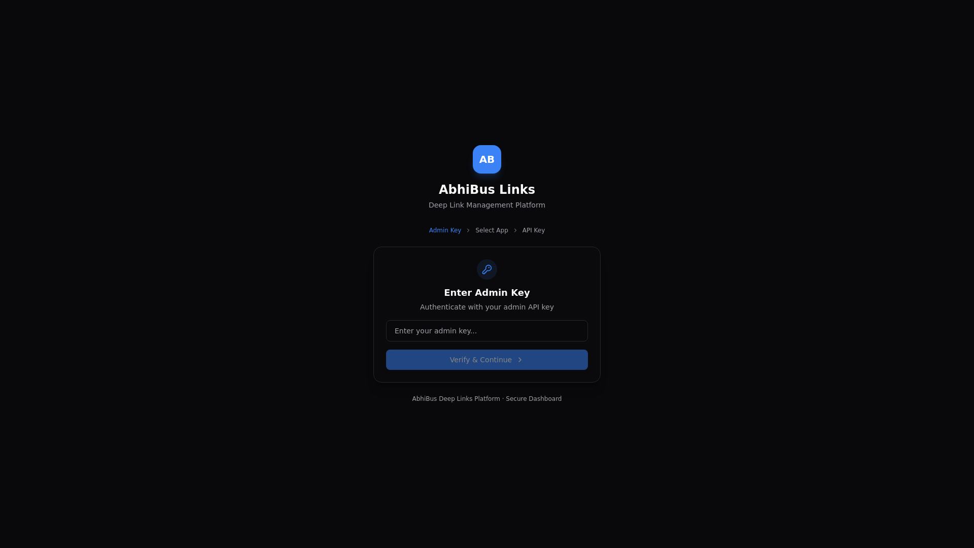 website screenshot of https://abhibus-links-dashboard.pages.dev/