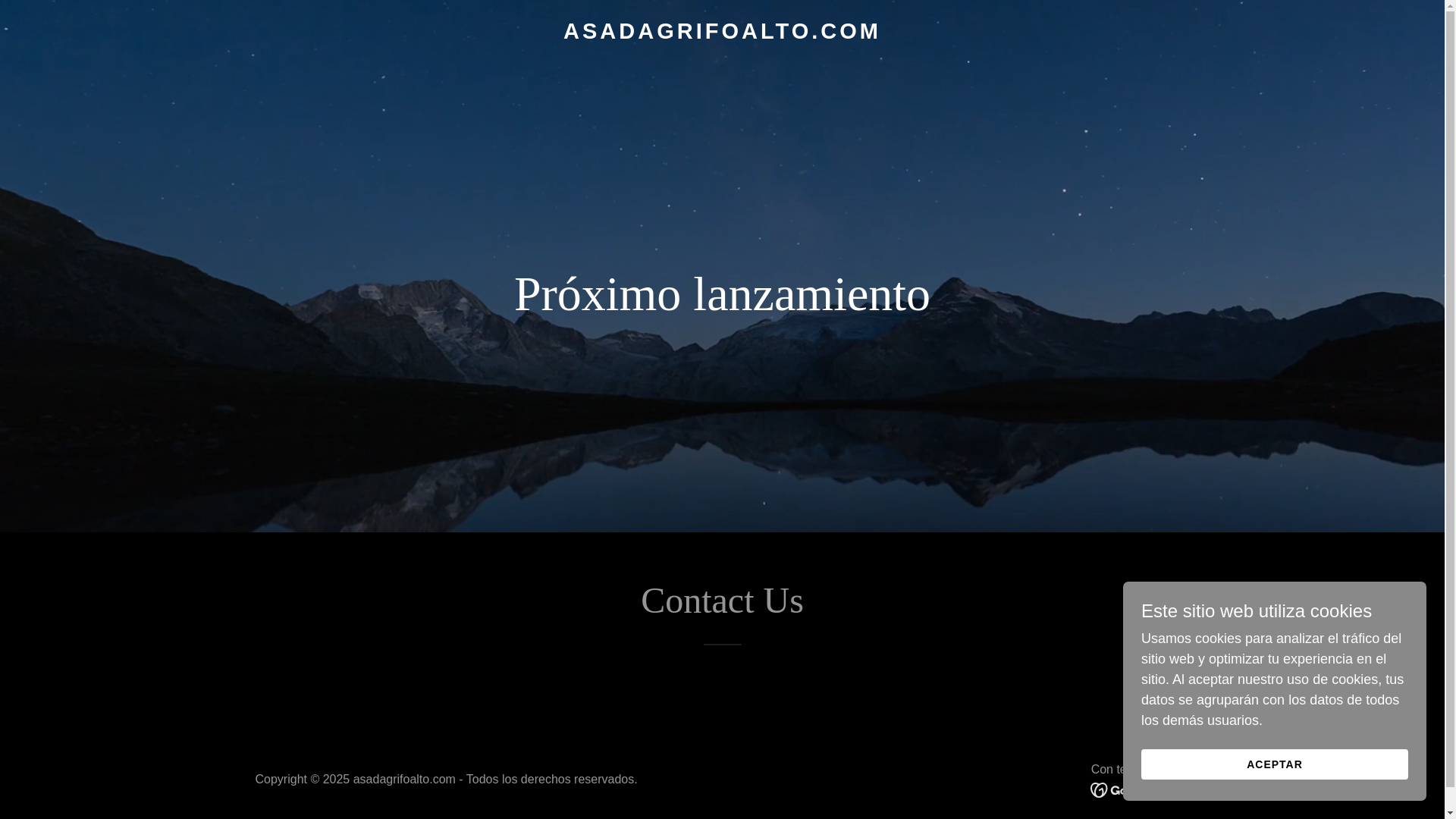 website screenshot of https://asadagrifoalto.com/