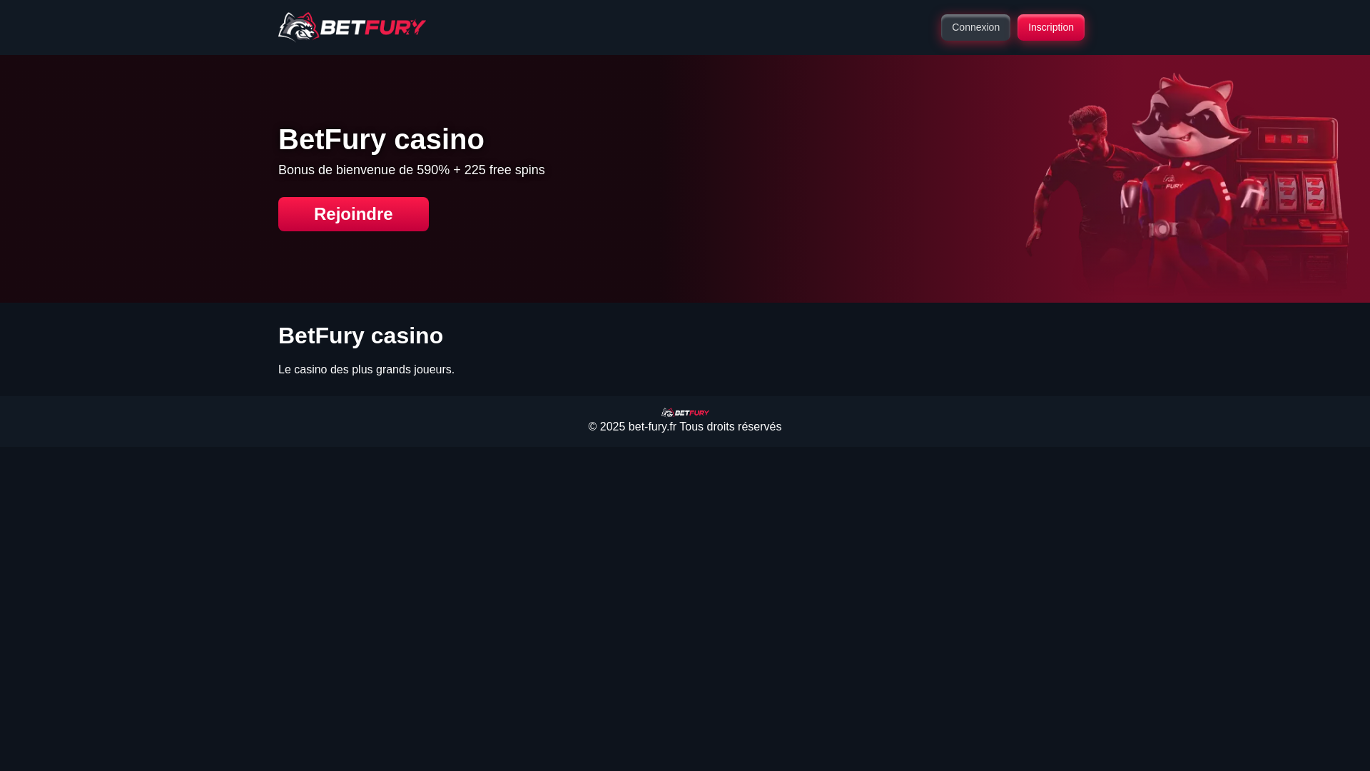 website screenshot of https://bet-fury.fr