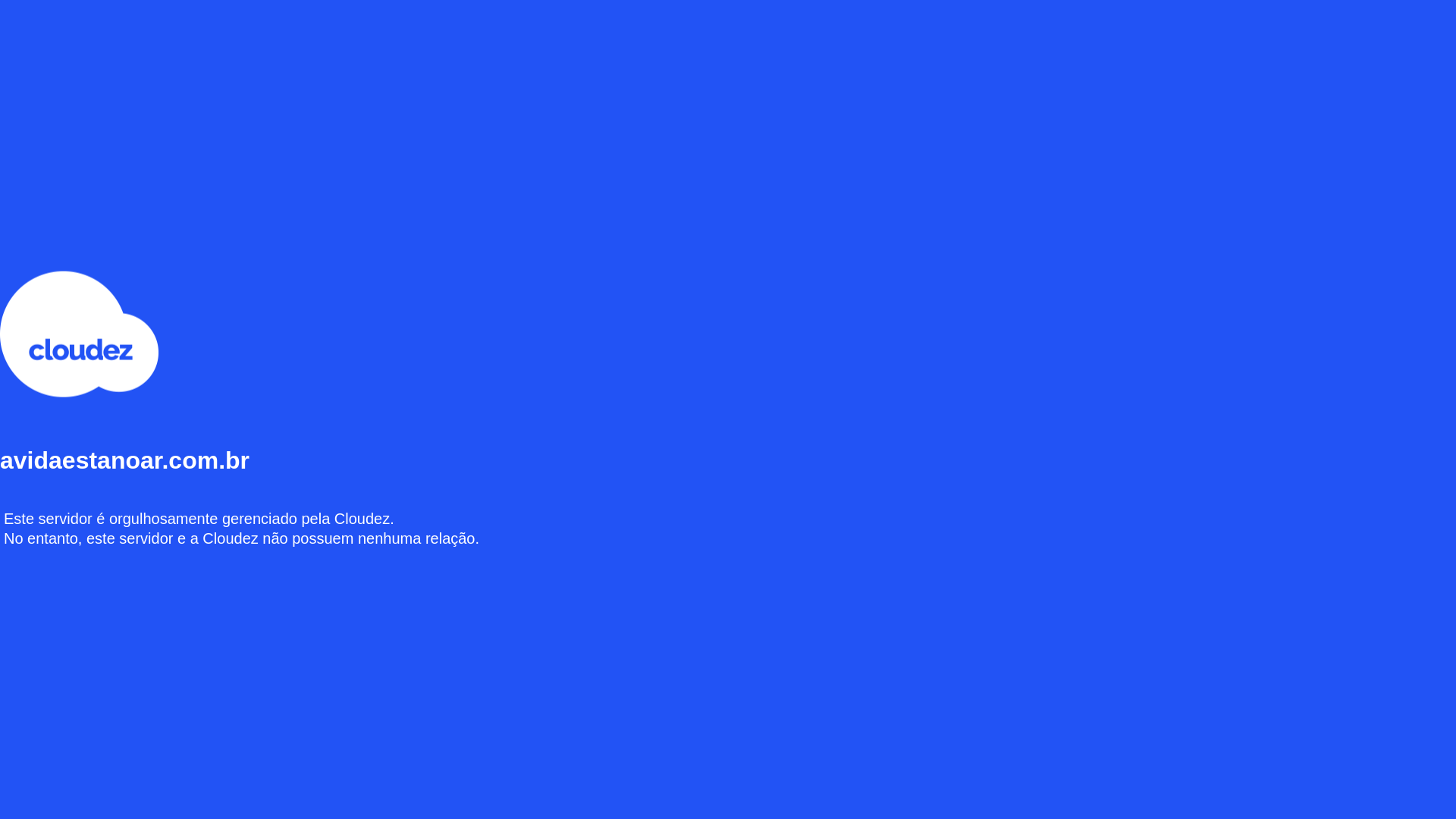 website screenshot of https://avidaestanoar.com.br/