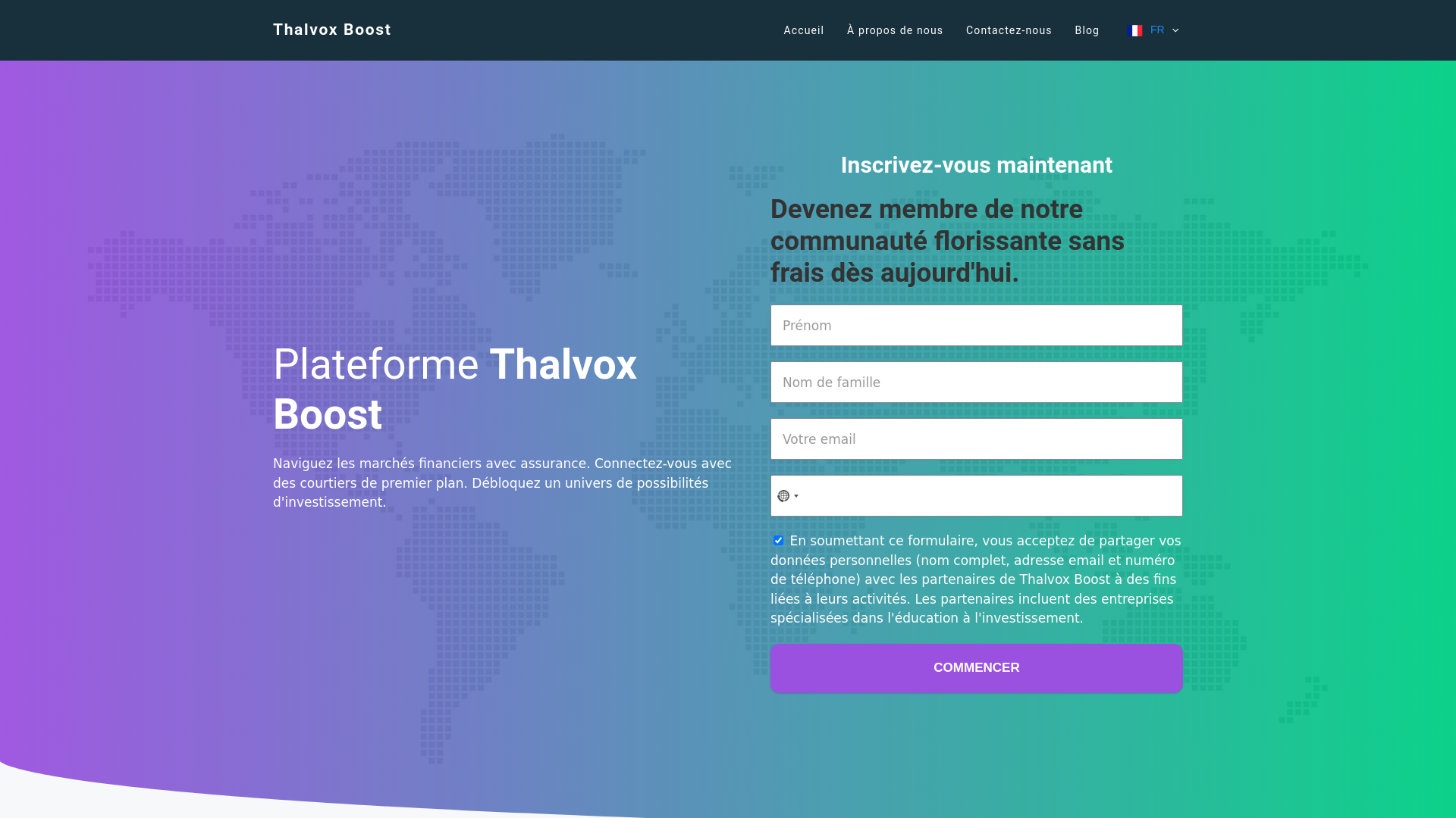 website screenshot of https://thethalvox-boost.com