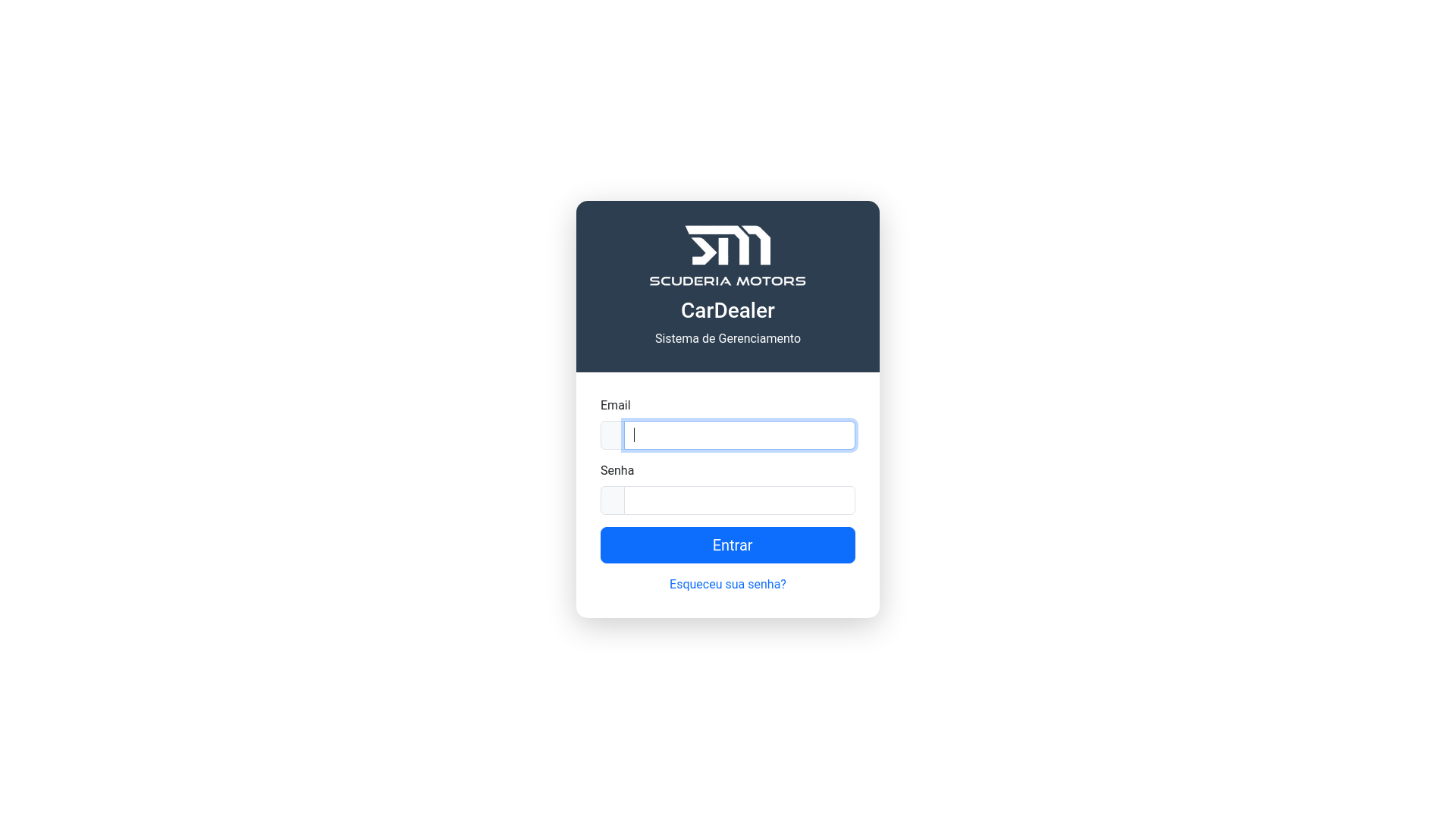 website screenshot of https://scuderiamotorsonline.com.br/