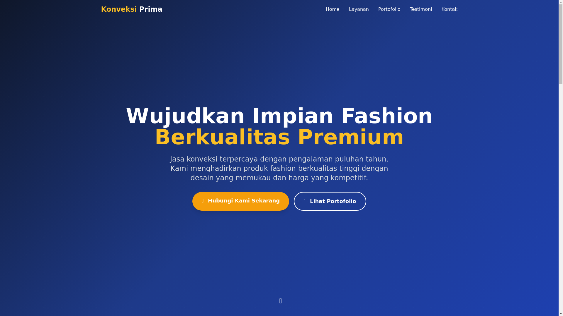 website screenshot of https://konveksi.pages.dev/
