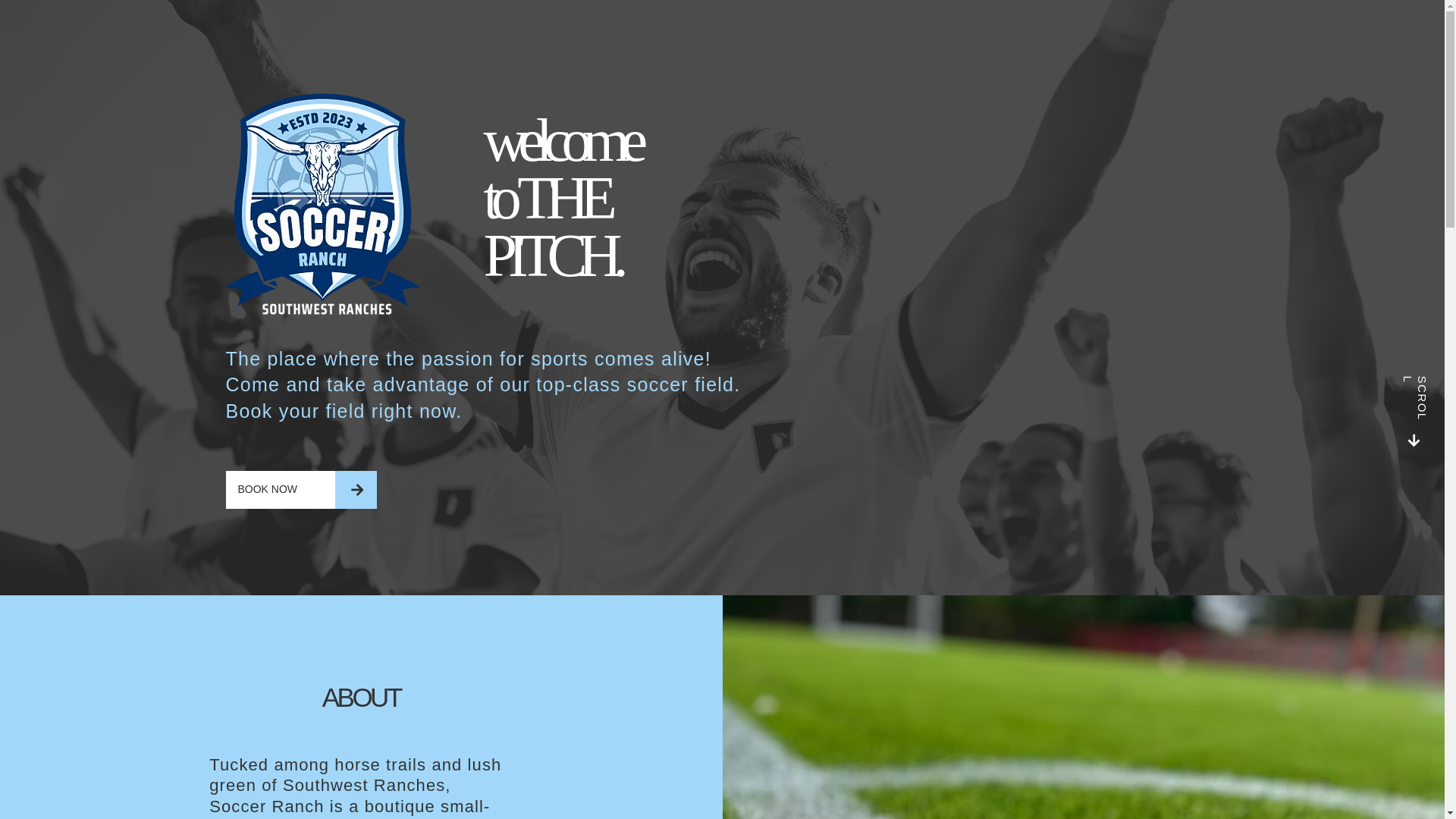 website screenshot of https://soccerranch.com/