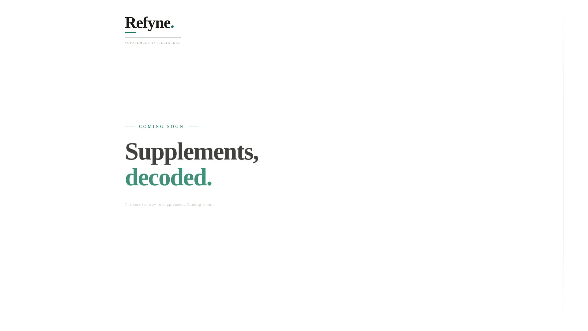 website screenshot of https://refyne-coming-soon.pages.dev/