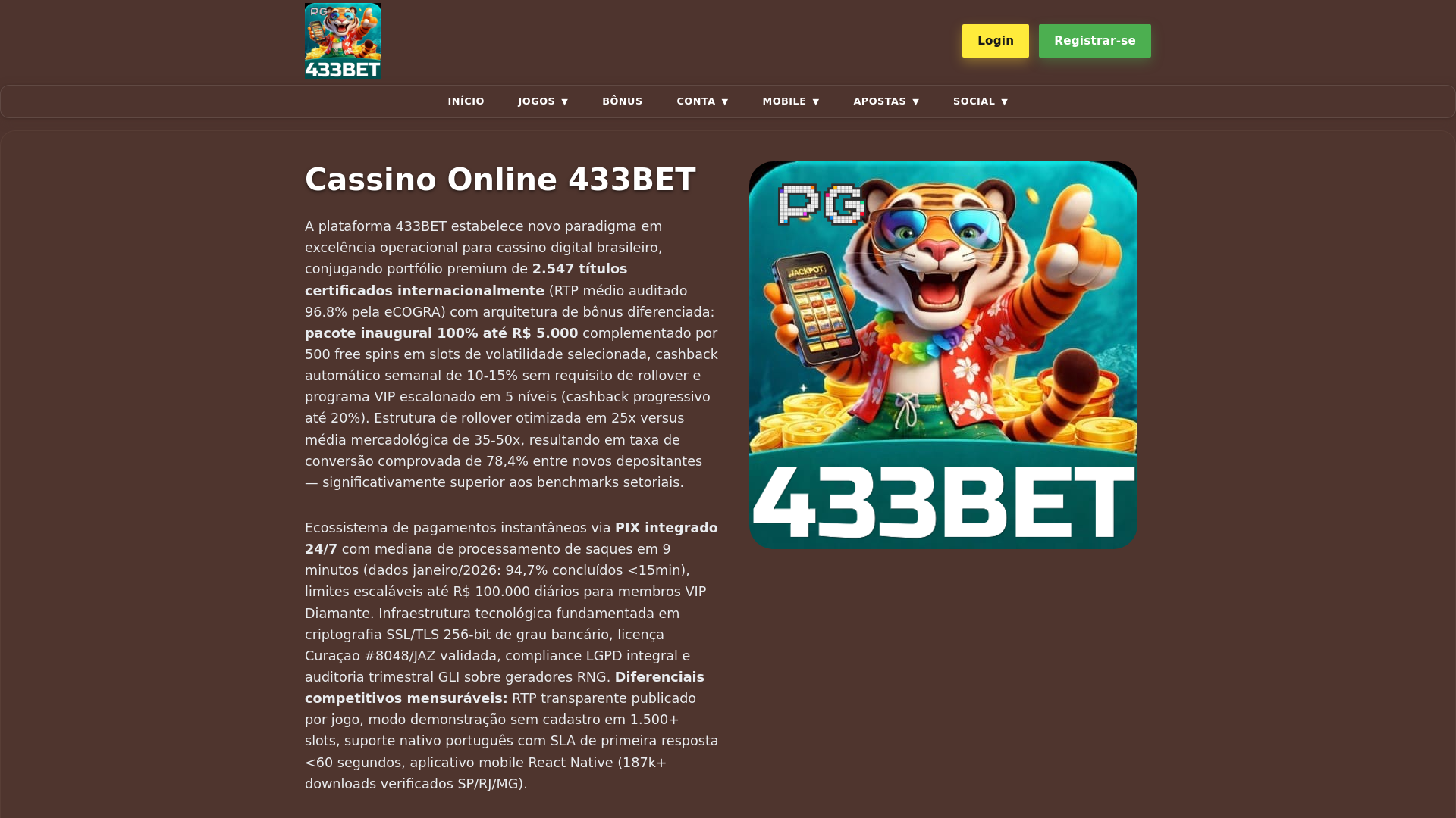 website screenshot of https://433betjogos.com/