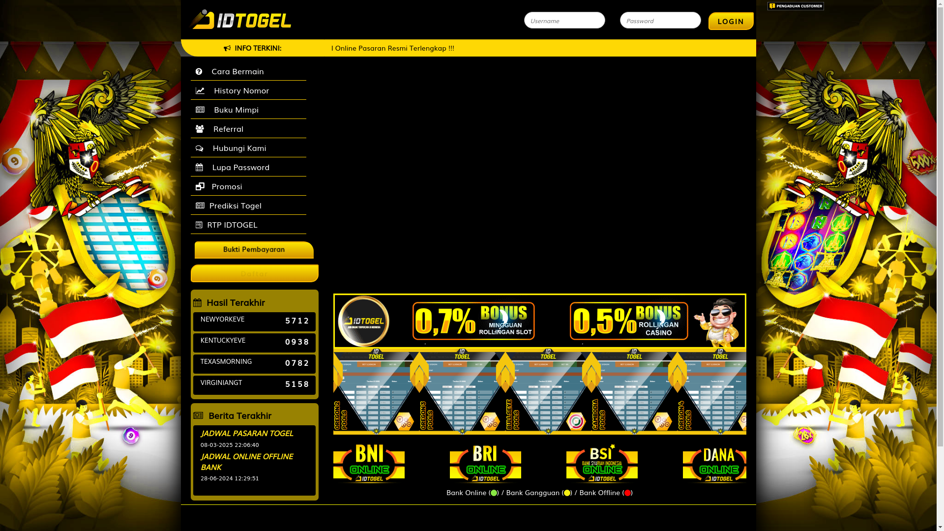 website screenshot of https://akunidtogel.vip/