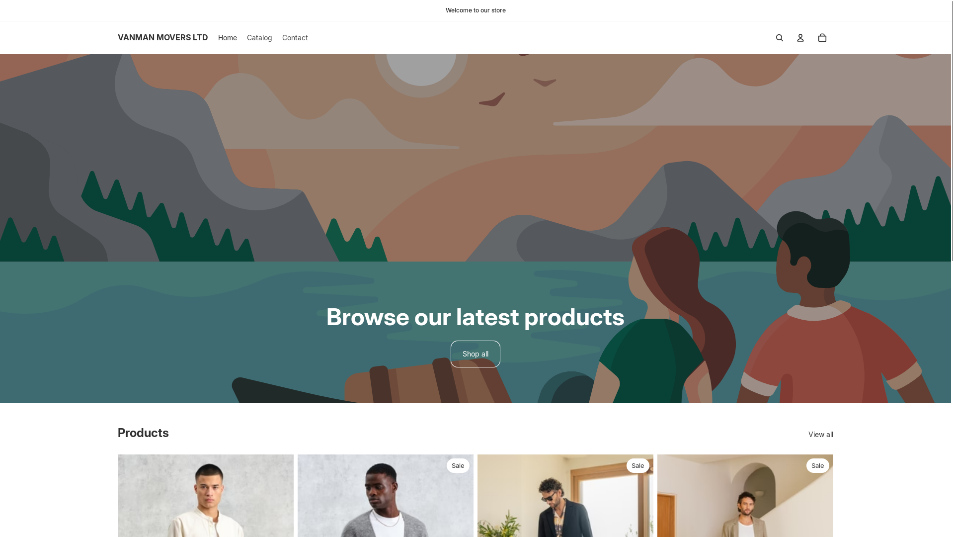 website screenshot of https://vanmanmoversltd.shop/
