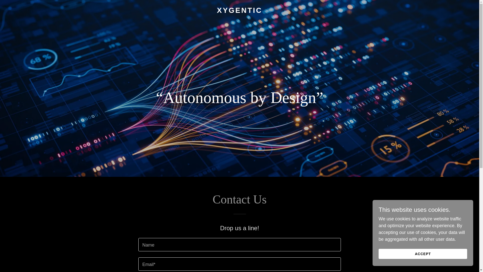 website screenshot of https://xygentic.ai/