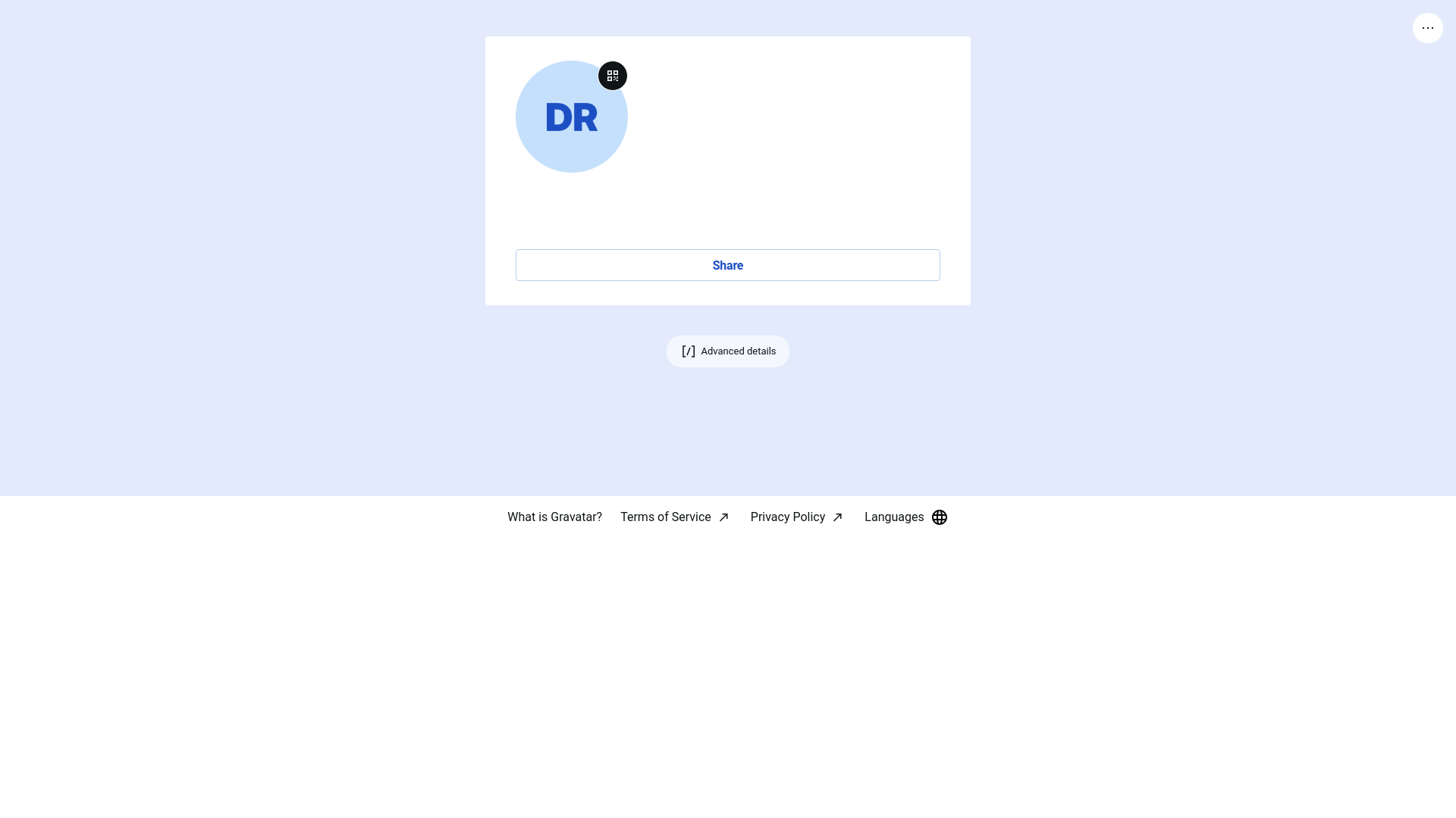 website screenshot of https://donovanryan.rocks/
