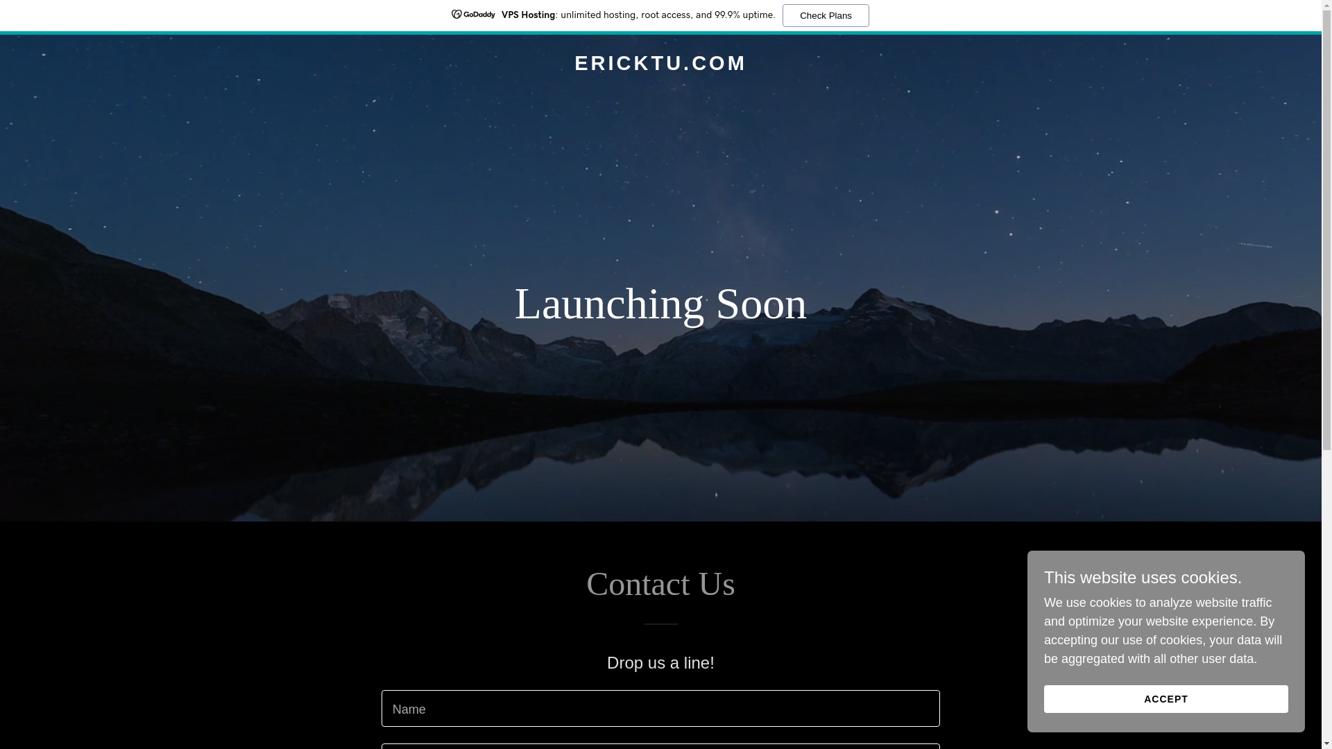 website screenshot of https://ericktu.com/