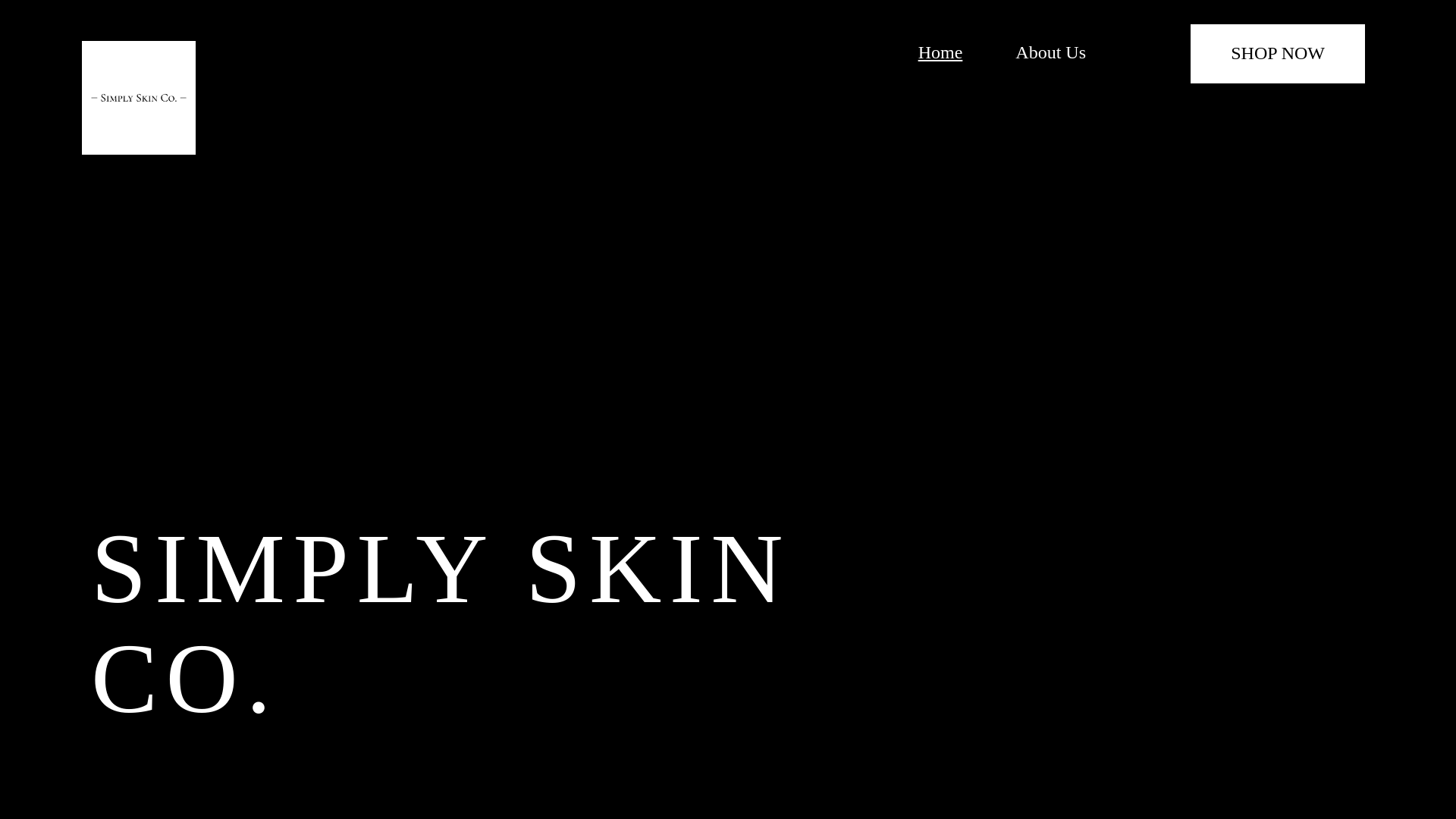 website screenshot of https://simplyskinco.net/